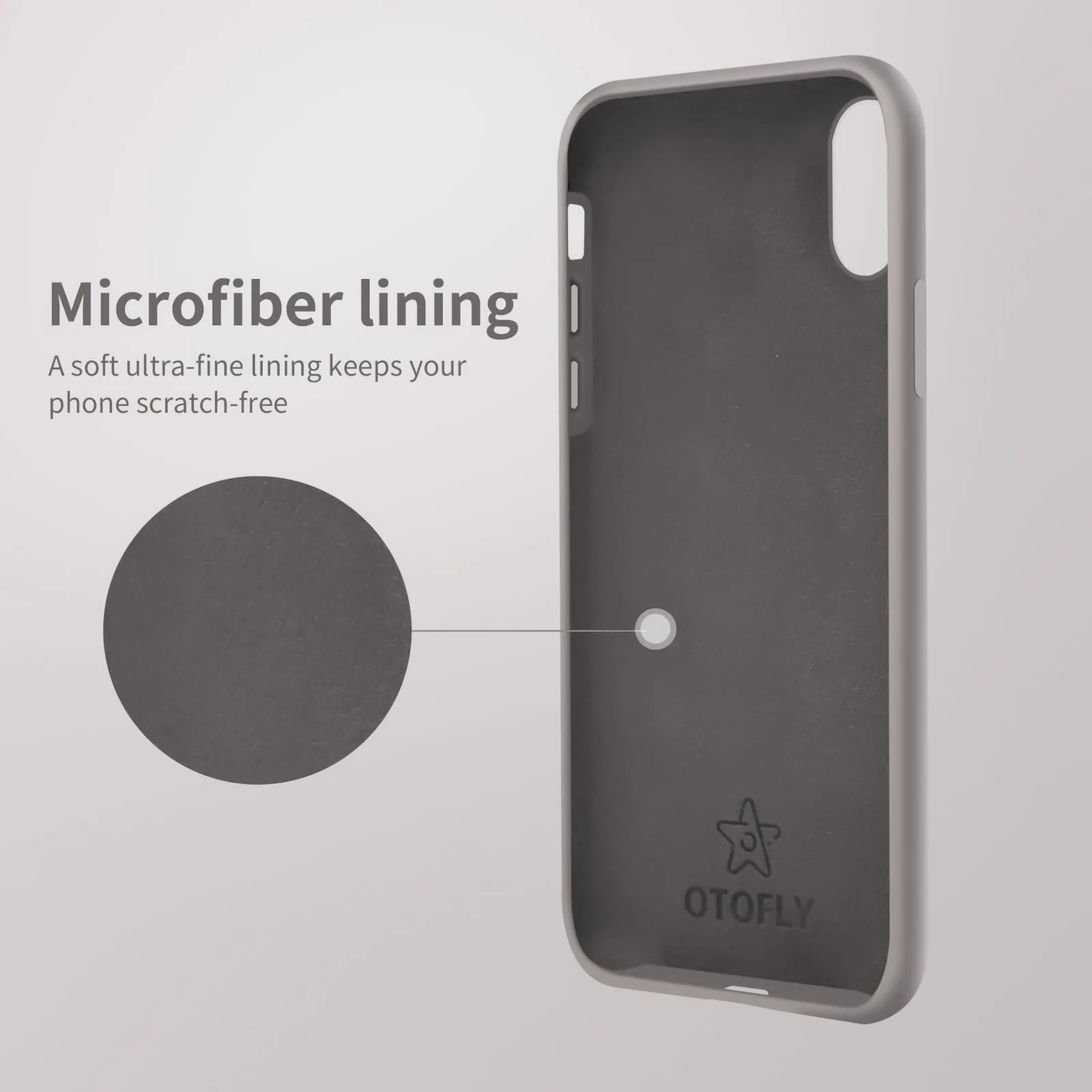 DL3 Mobilak Liquid Silicone Protective Case for iPhone XR with Camera Protection and Microfiber Lining - A Stone
