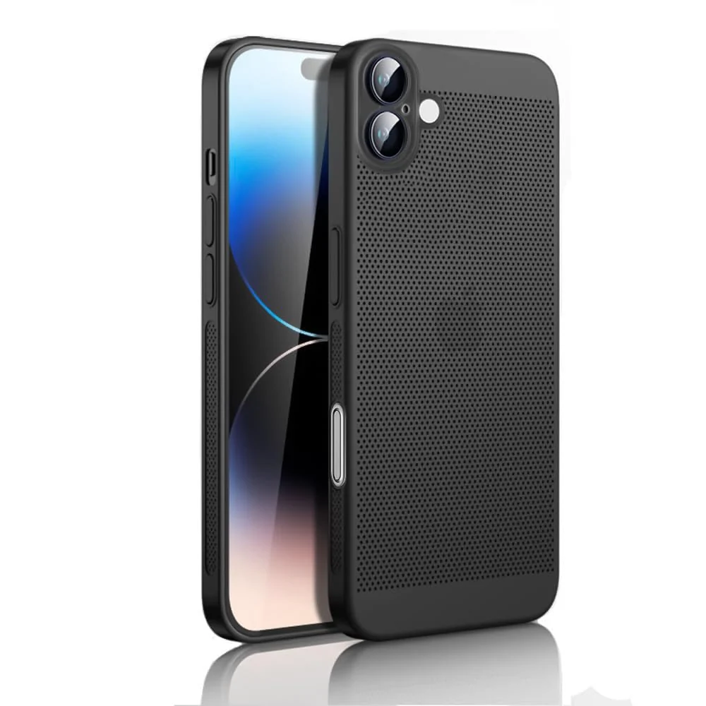 DL3 Mobilak PC Protective Case for iPhone 17 with Camera Protection and Shockproof Design - Black
