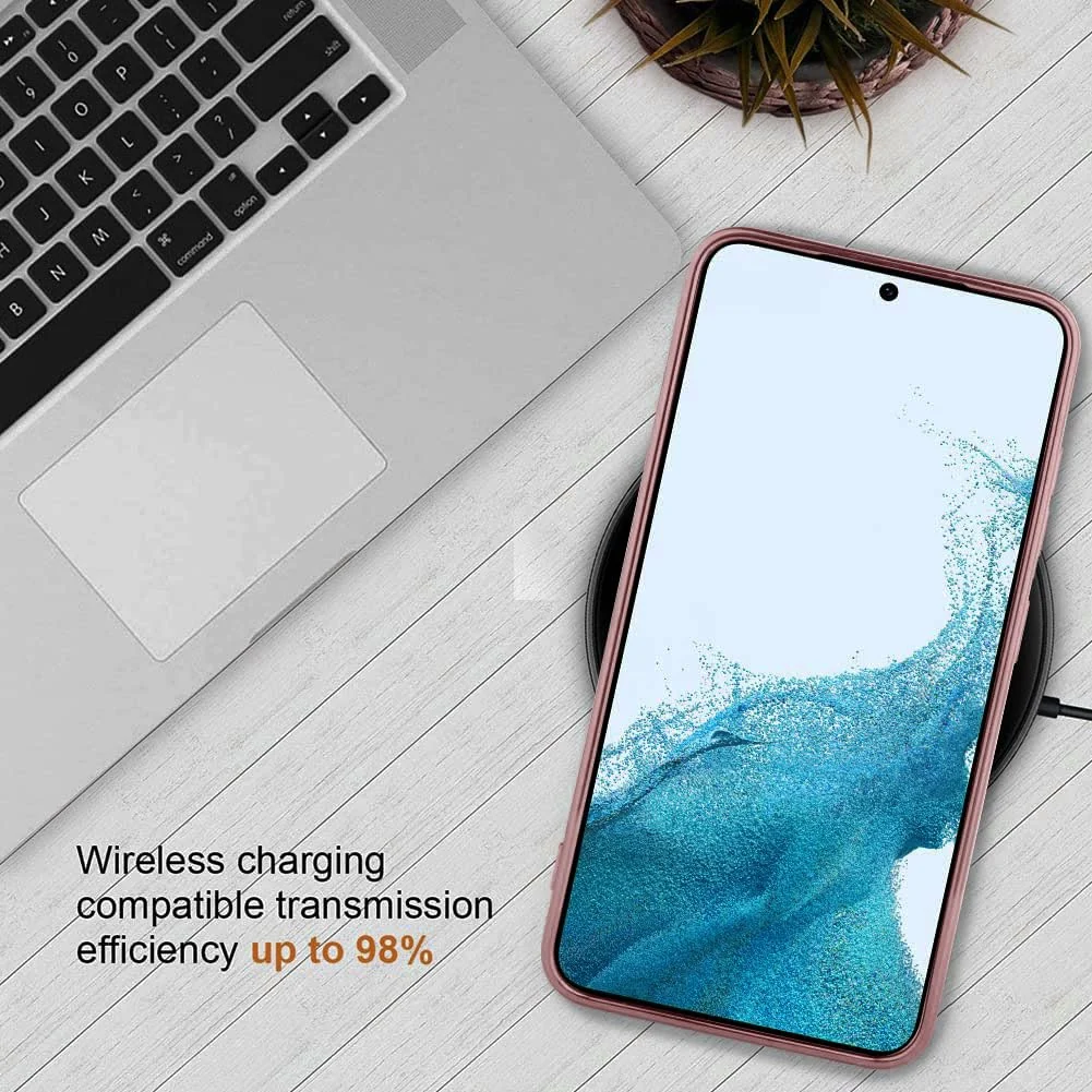 DL3 Mobilak Clear MagSafe-Compatible Magnetic Case for Samsung Galaxy S20 FE with Camera Protection and Shockproof Design - Pink