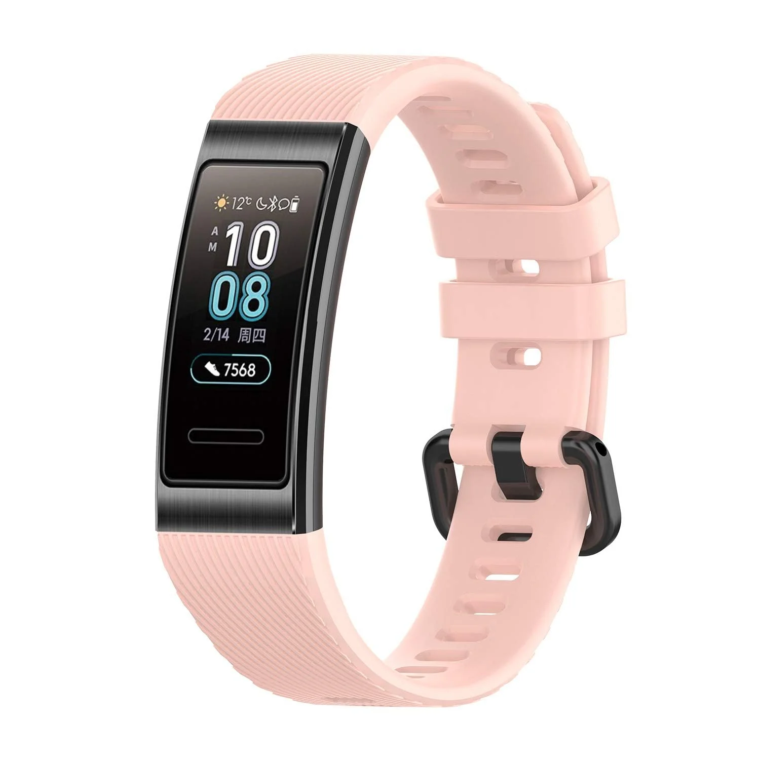 DL3 Mobilak Compatible with Huawei Band 4 Pro/Huawei Band 3 Pro/Huawei Band 3, Soft Silicone Sports Bracelet for Huawei Band 4 Pro/Band 3 Pro/Band3 - Pink
