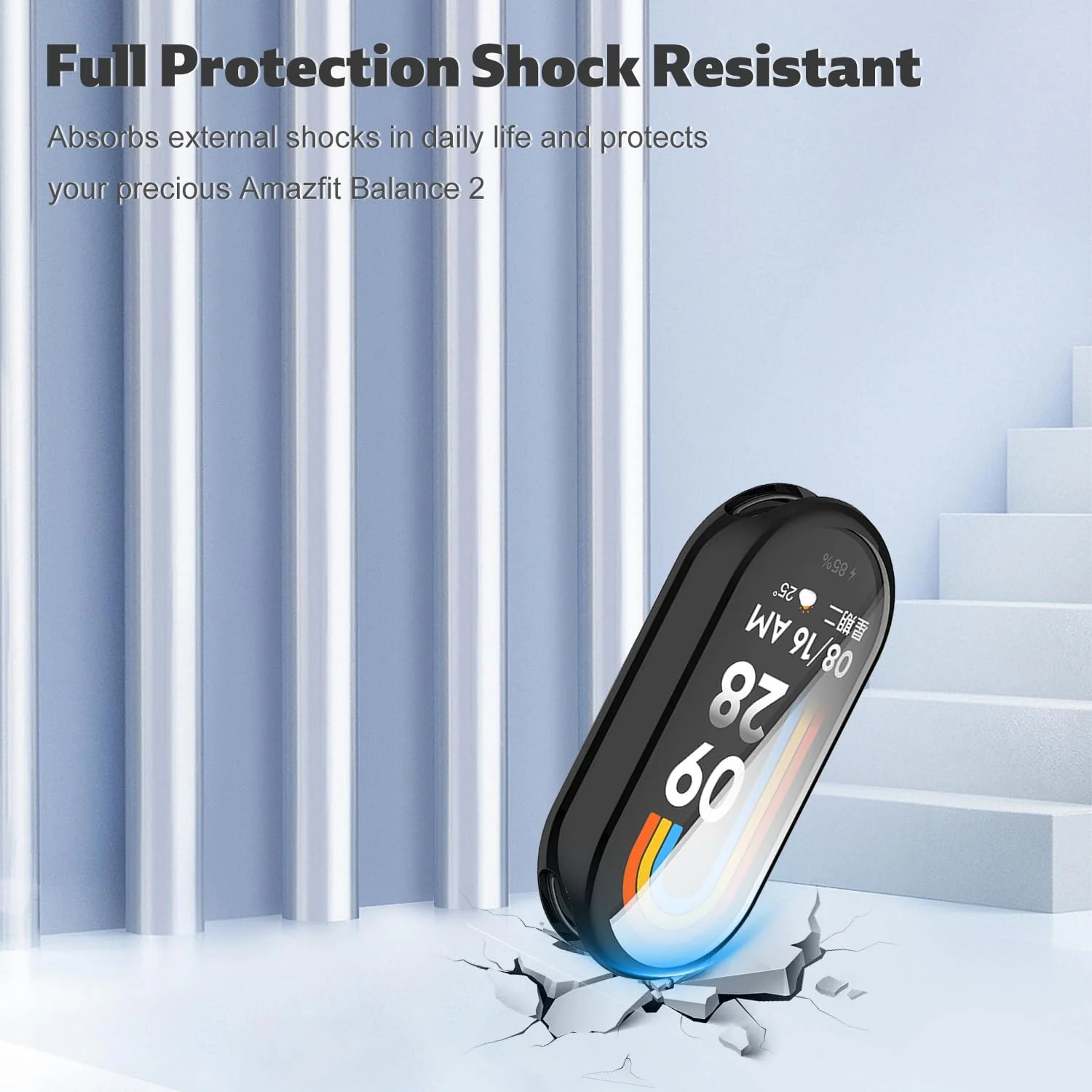 DL3 Mobilak Case Cover for Xiaomi Mi Band 10/9 / 8, Soft HD TPU Clear Film Case, Lightweight cover, Anti-Scratch and Anti-Fall for Protective Shell For Xiaomi Smart Band 10/9/8 - Black