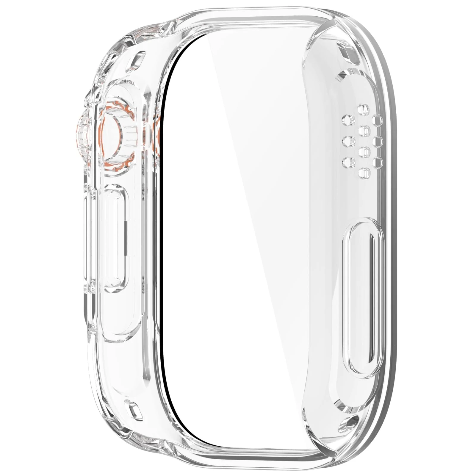DL3 Mobilak for Xiaomi Redmi Watch 5 Lite Case Screen Protector, [Looks Like iWatch Ultra Case] Built-in Tempered Glass Screen Unique Design Case Cover for Redmi Watch 5 Lite - Clear
