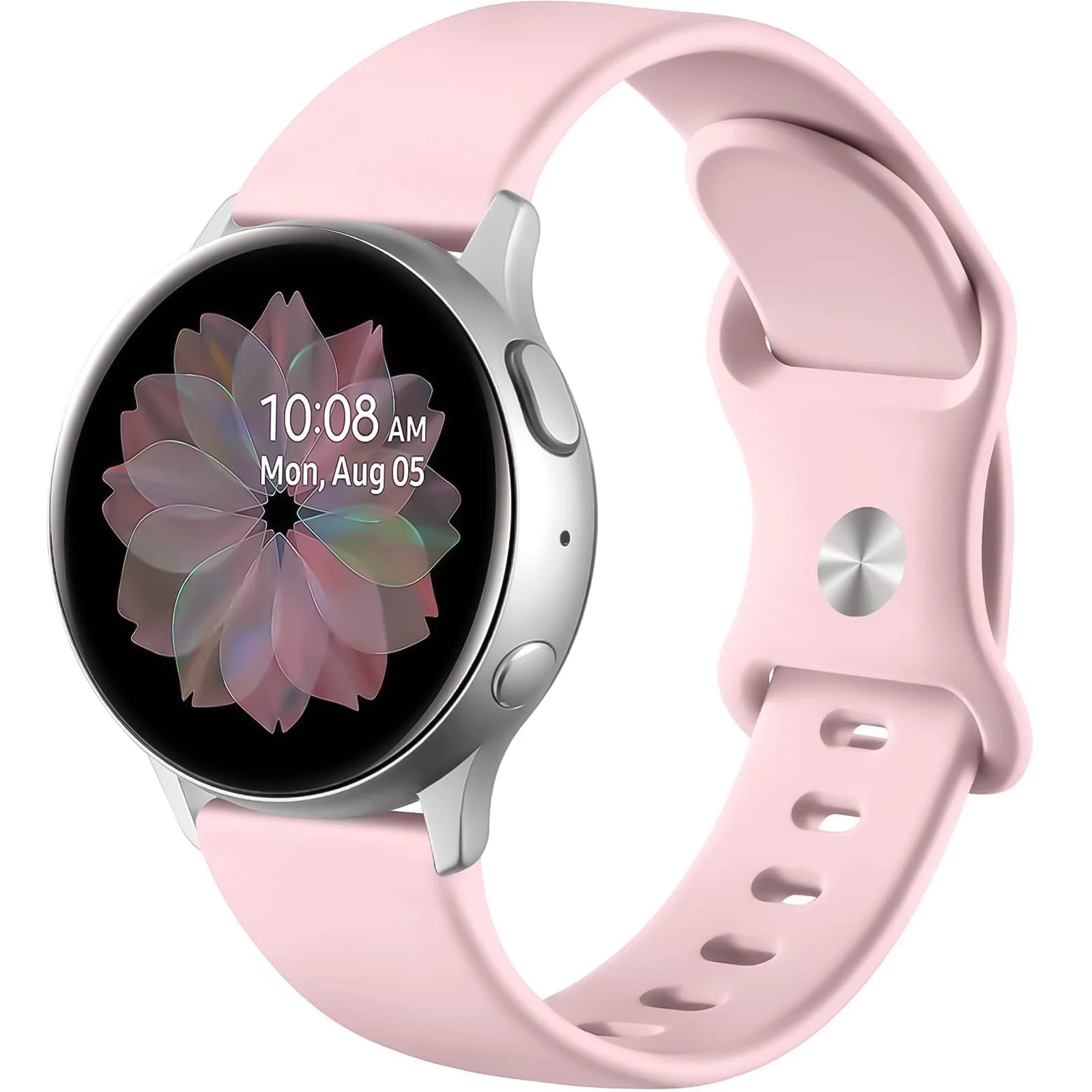 DL3 Mobilak Silicone Band 22MM Strap For Samsung Galaxy Watch 3 45mm/Watch 46mm/Gear S3/For Huawei watch GT4 GT3 46MM/Watch 3&4/3&4 Pro/GT2E/GT2 Pro/GT GT2 46MM/Amazfit GTR 4/3/3 Pro/2/2e - Pink Sand