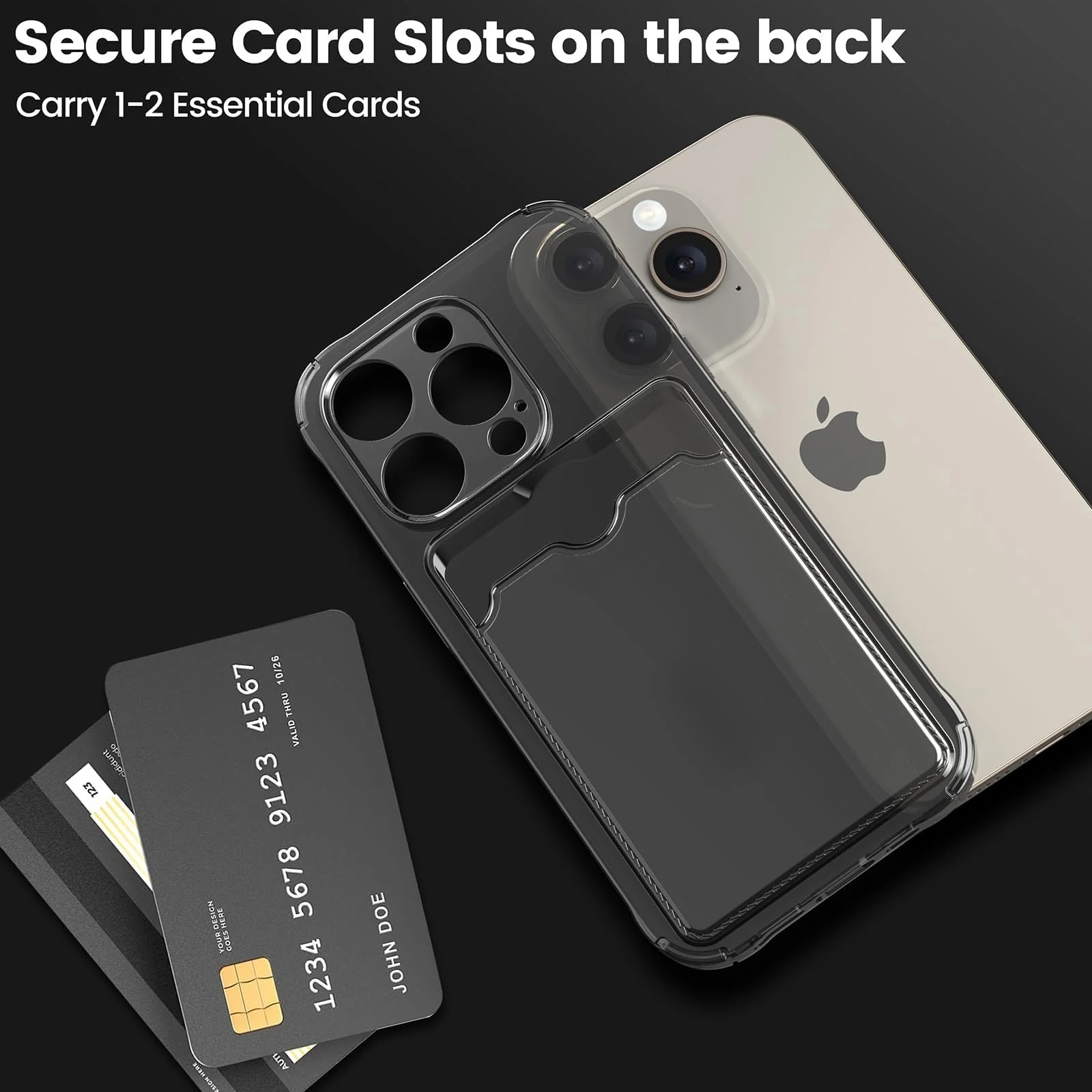DL3 Mobilak Leather Wallet Case for iPhone 12 Pro Max 6.7-Inch, Supports wireless charging, Camera protection, Shock-absorbing protection - Clear