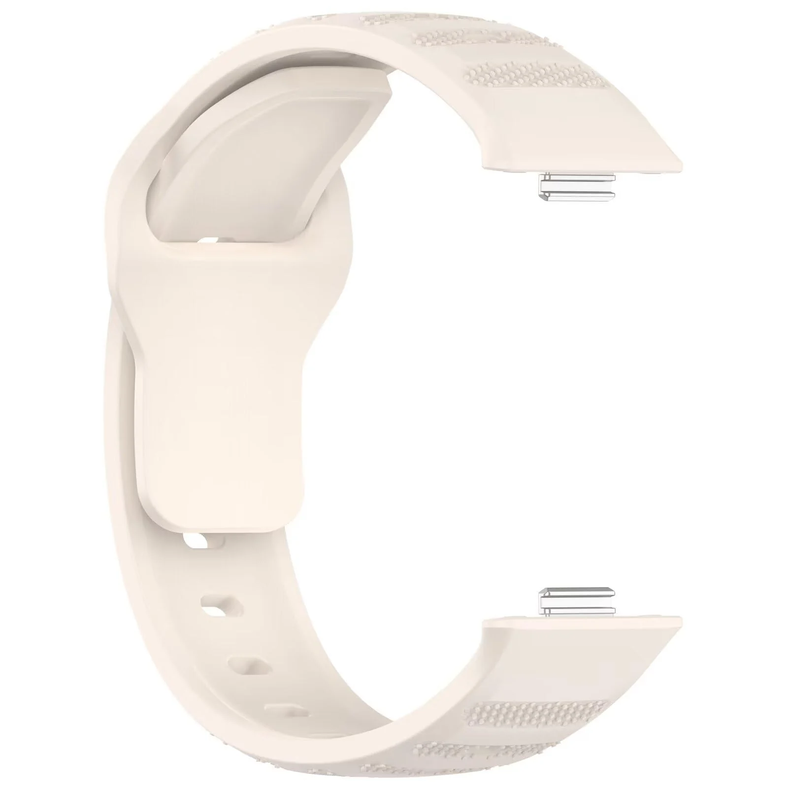 DL3 Mobilak Compatible with Huawei Watch Fit 3 / Fit 4 / Fit 4 Pro Breathable Silicone Sport Wristband, Soft Textured Design, Sweat-Resistant Quick Release Adjustable Watch Strap - Starlight
