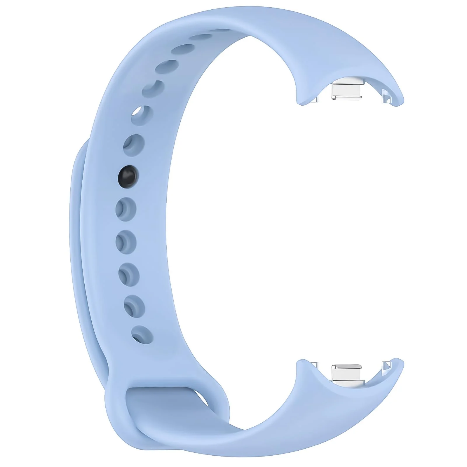 DL3 Mobilak Band Compatible with Xiaomi Mi Band 10/9/8 Replacement Strap, Silicone Skin-Friendly Wrist Strap Adjustable Sports Wristbands for Women Men Xiaomi Smart Band 8/9/10 - Baby Blue
