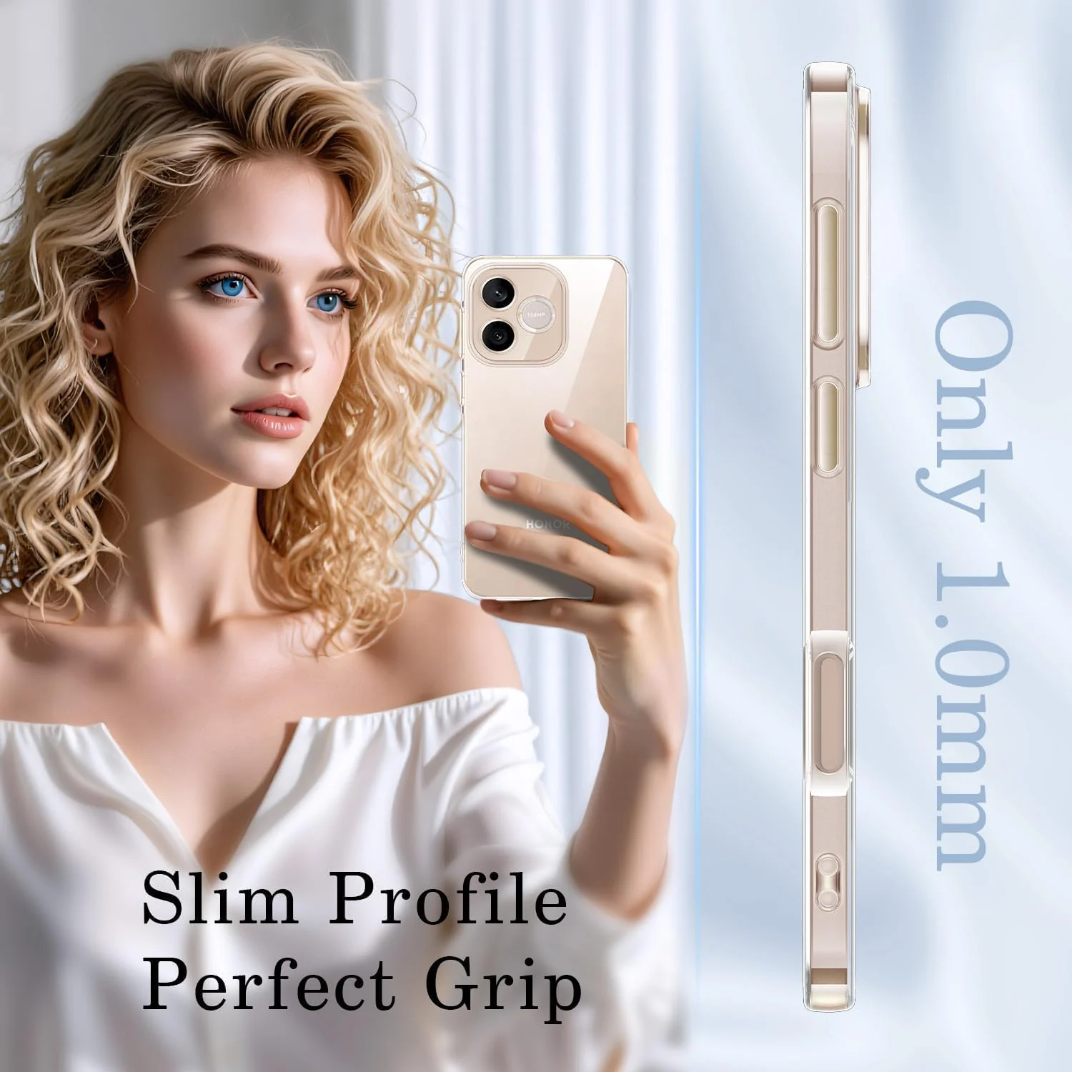 Mobigon Case Compatible with Honor 600 lite, Case Crystal Soft TPU Gel Case Flexible Silicone Anti-Scratch Camera Protection TPU Cover - Clear