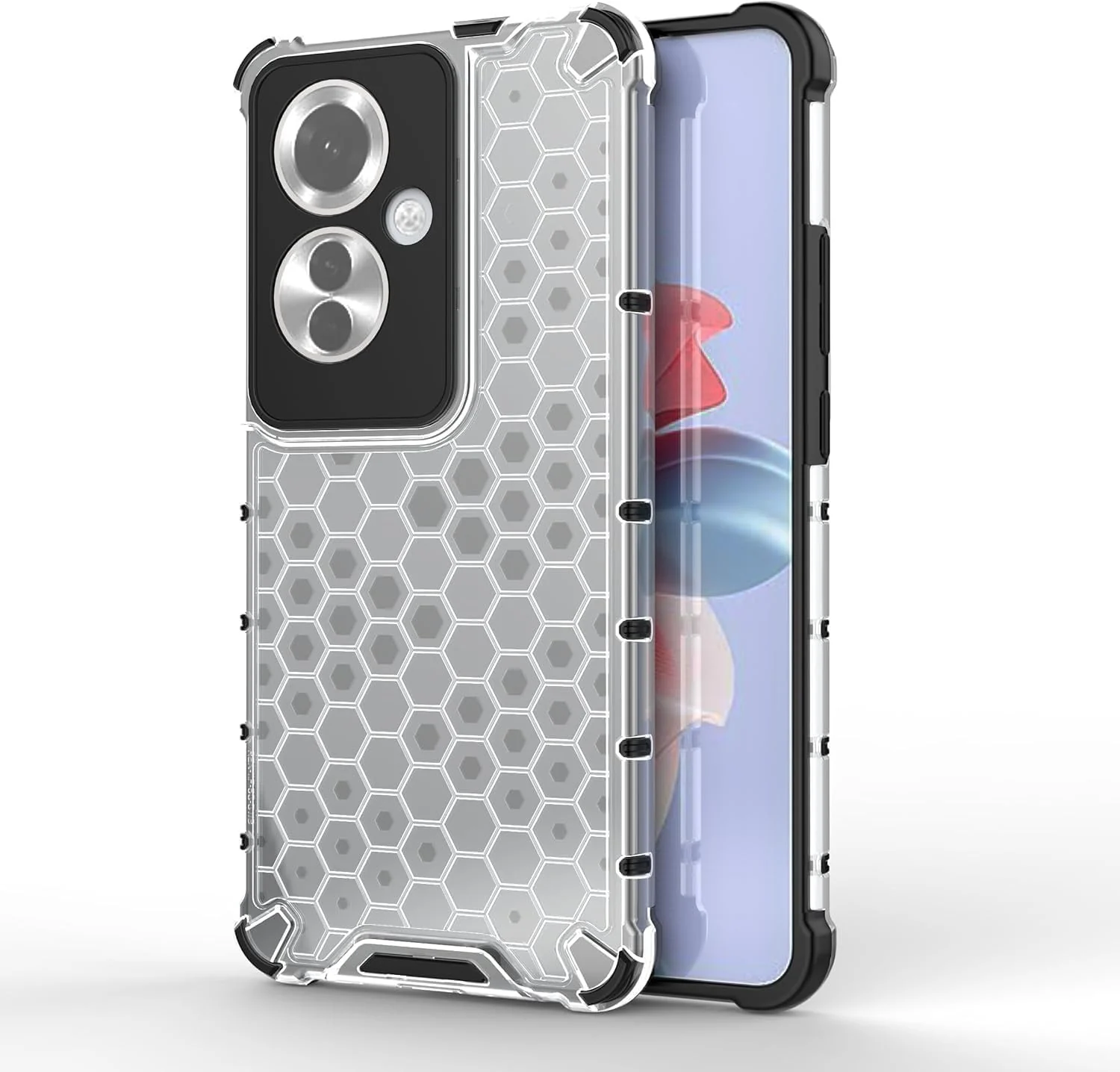 DL3 Mobilak Clear PC and TPU Protective Case for OPPO Reno 11F 5G / Reno11 F 5G with Shockproof Design - Clear