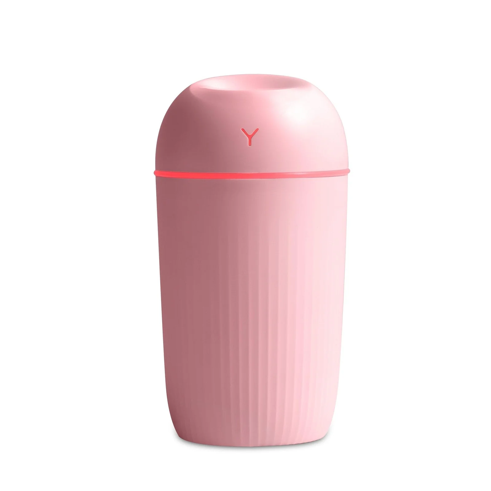 Mobigon Wood Cool Mist Ultrasonic Humidifier for Room Moisture, Aroma Diffuser for Home, 400ml Essential Oil Diffuser with 7 Colorful Night Light, Auto Shut-Off, Home, Office - Pink