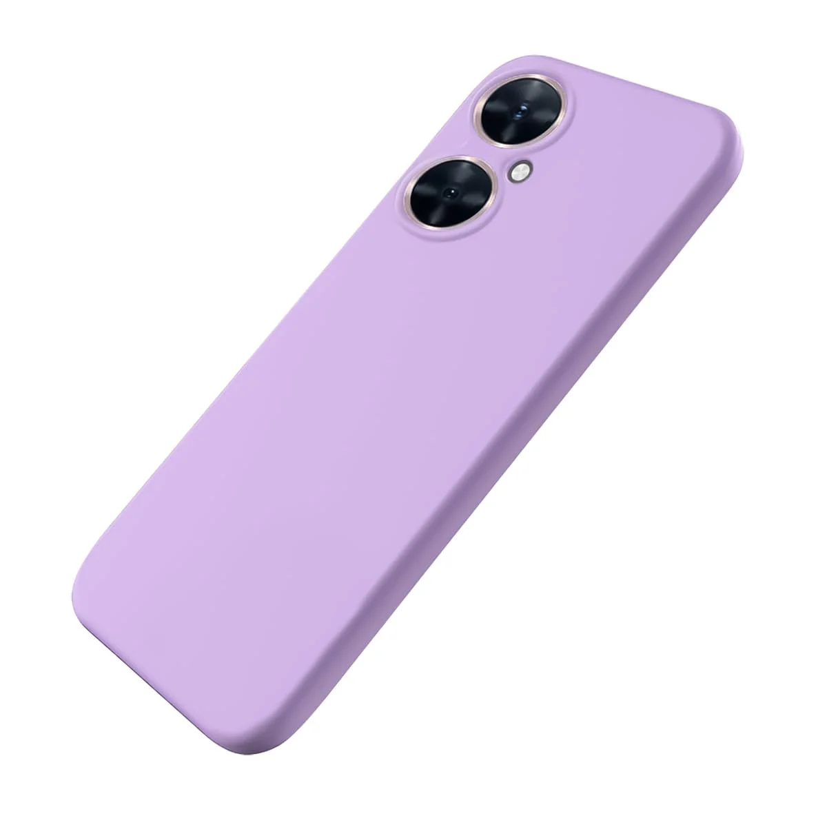 DL3 Mobilak Soft Silicone Protective Case for Huawei nova 11i with Microfiber Lining and Shockproof Design - Light Purple