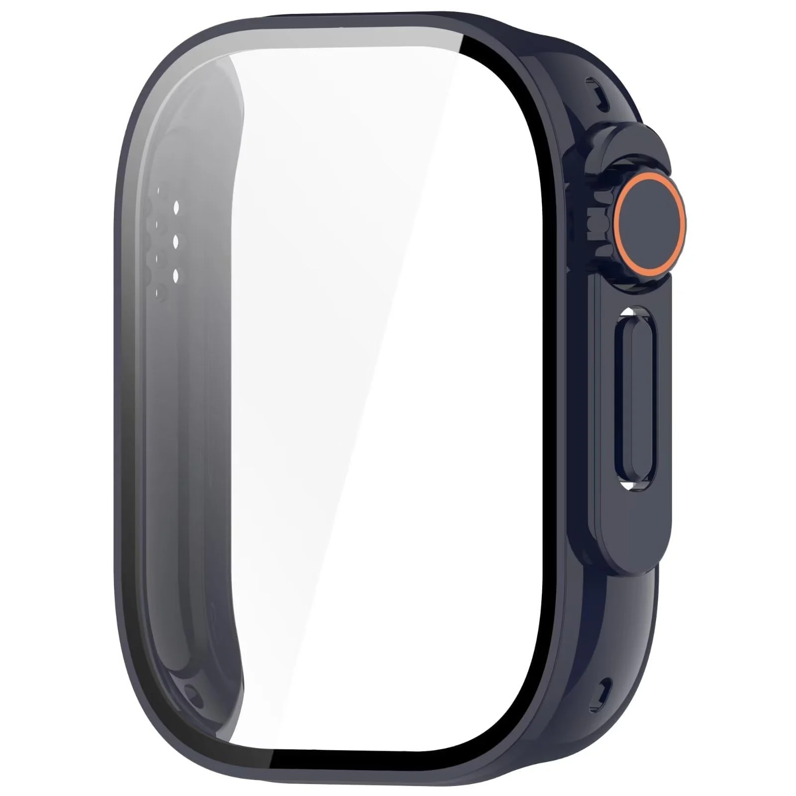 DL3 Mobilak for Xiaomi Redmi Watch 5 Lite Case Screen Protector, [Looks Like iWatch Ultra Case] Built-in Tempered Glass Screen Unique Design Case Cover for Redmi Watch 5 Lite - Blue