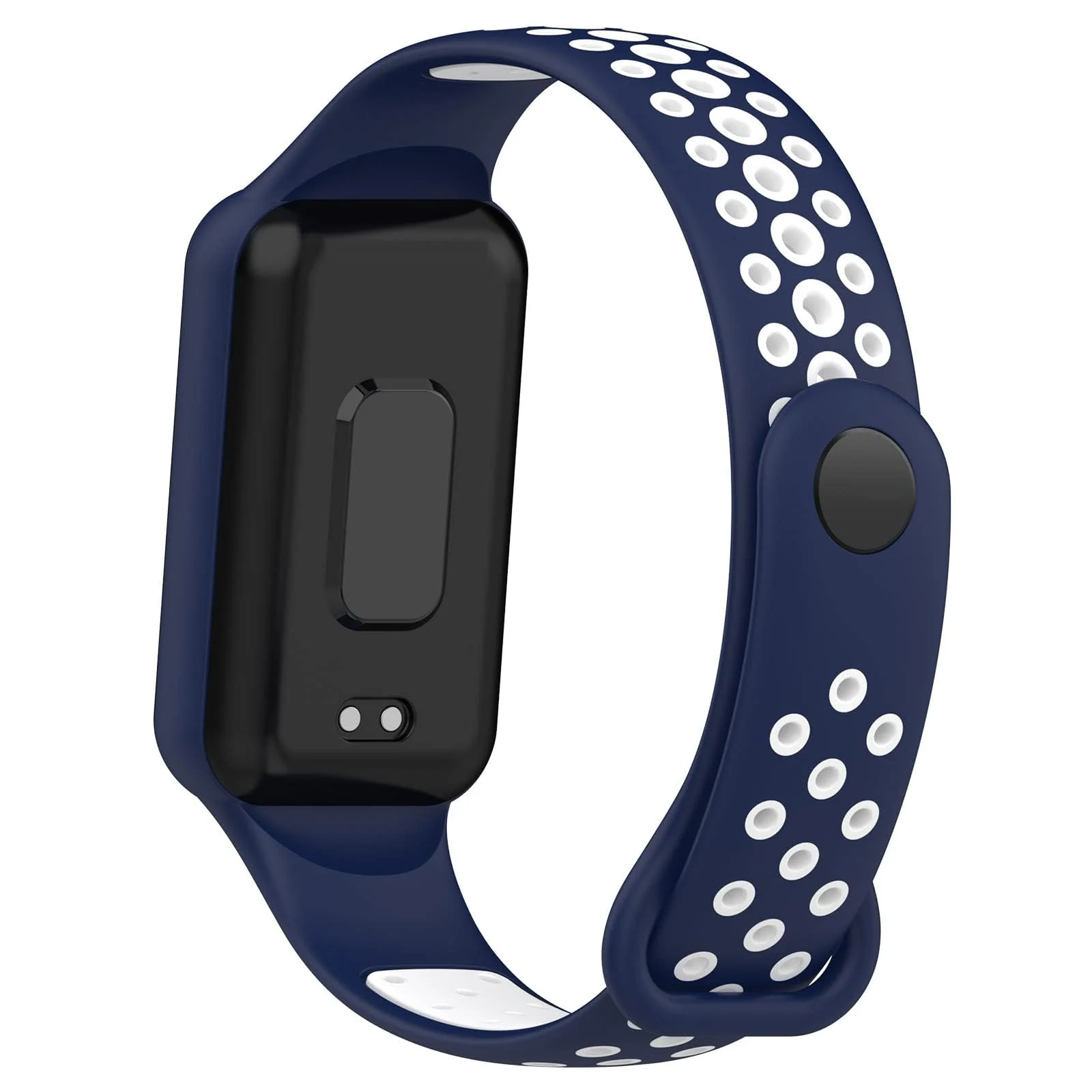 DL3 Mobilak Smart Watch Strap for Xiaomi Redmi Band 2, Sport Silicone Watch Band Wrist Strap, Replacement Bracelet Wristband Wrist Strap for Xiaomi Redmi Smart Band2 Accessories - Blue White