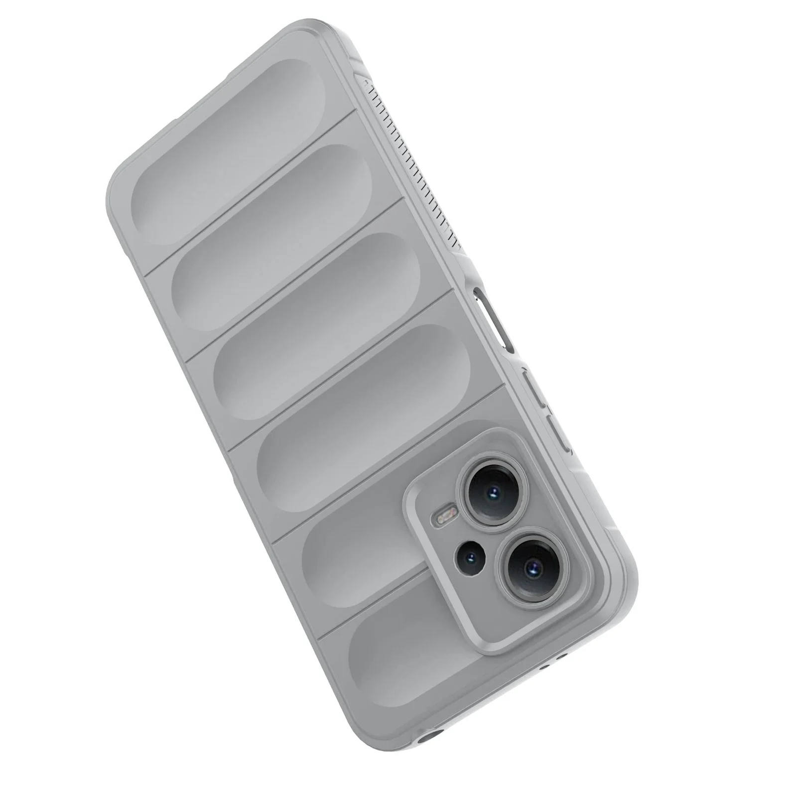 DL3 Mobilak Soft Silicone Protective Case for Xiaomi Redmi Note 12 5G / Poco X5 5G with Camera Protection and Shockproof Design - Gray
