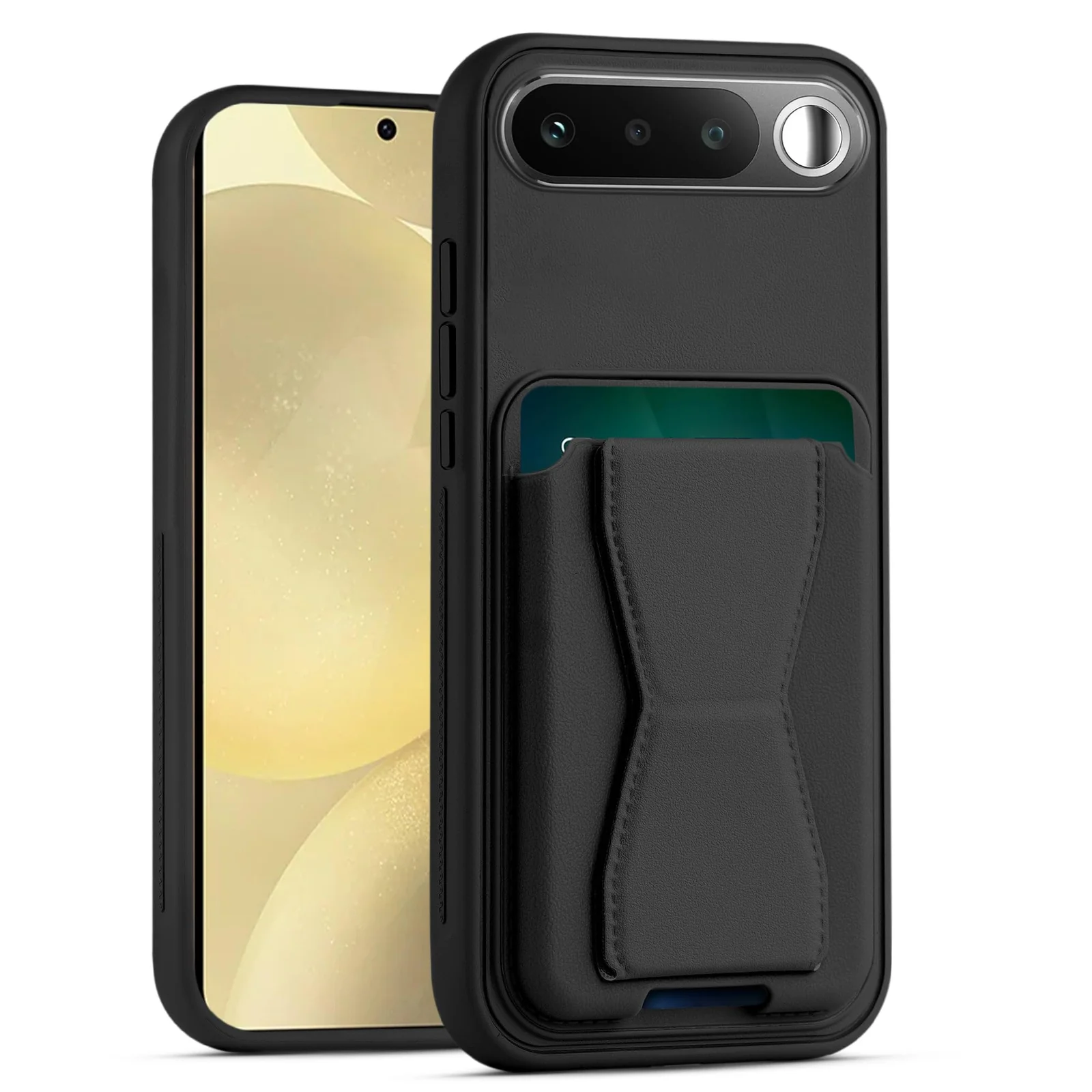 Dl3 Mobilak Leather Wallet Case Compatible with Realme 16, Leather Back Cover With TPU Frame, Shockproof Protective Phone Case with Card Holder Stand - Brown