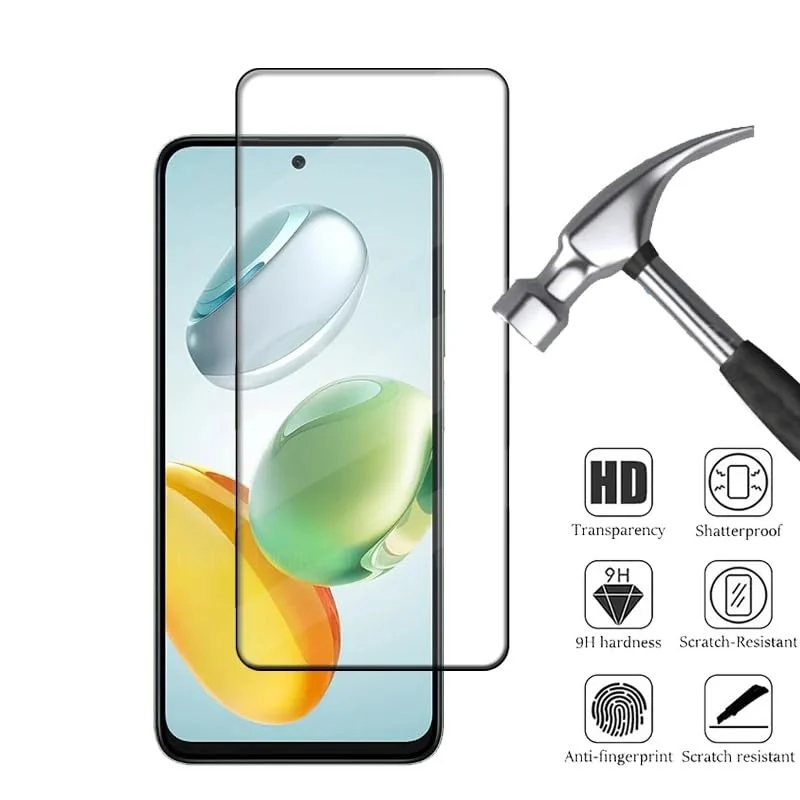 DL3 Mobilak 5D Full Glass Screen Protector For Honor X7C 5D. Black Frame - Clear