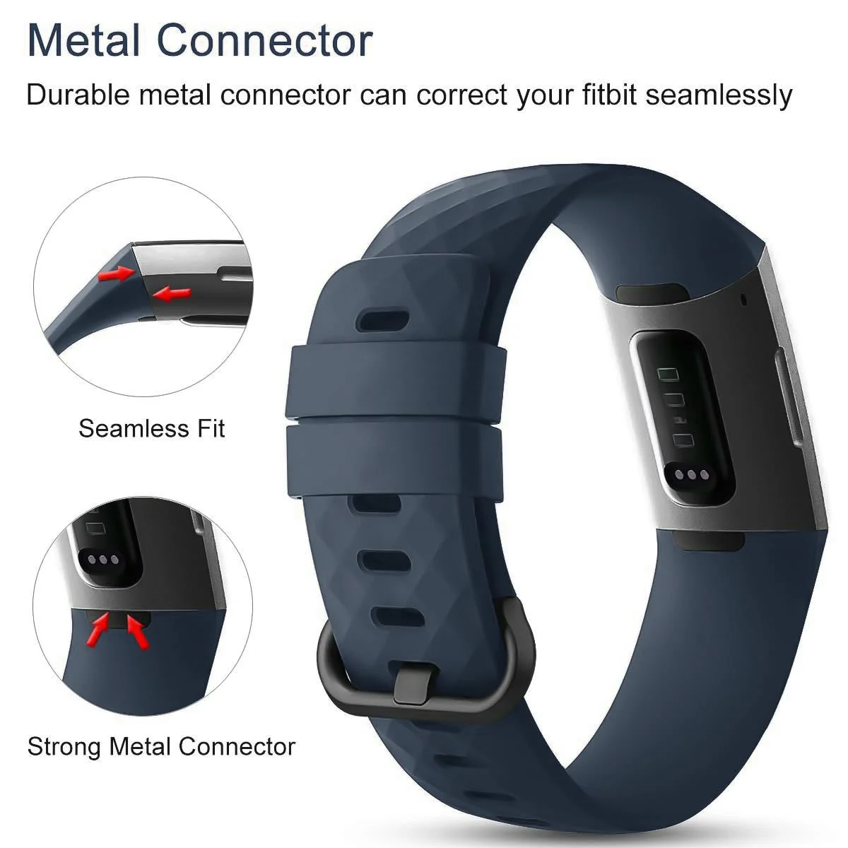 DL3 Mobilak Waterproof Bands for Fitbit Charge 4 / Fitbit Charge 3 / Charge3 SE, Replacement Wristbands for Women Men - Green Gray