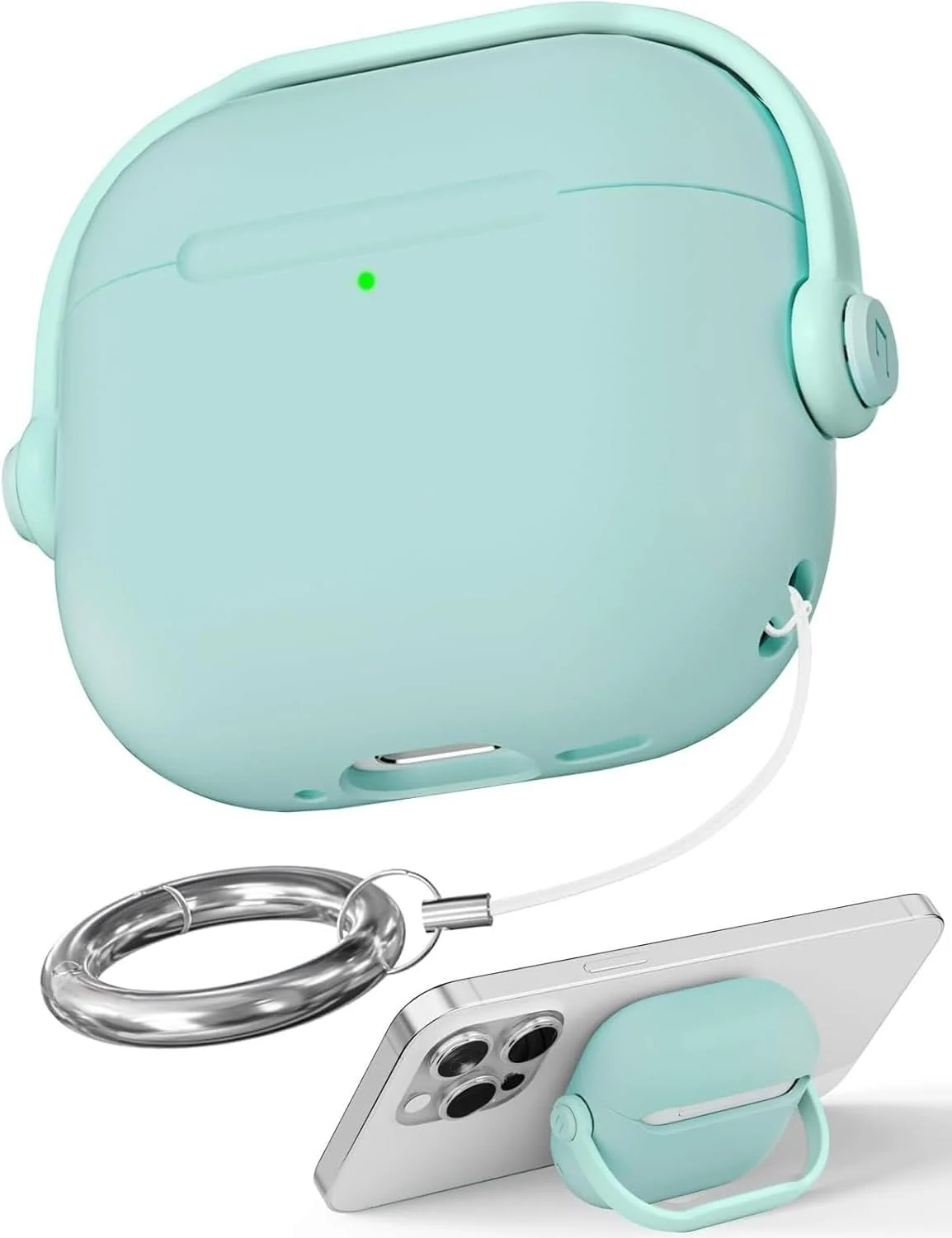 DL3 Mobilak Protective Case for AirPods 3 [With Closure Lid] [Front LED Visible] [With Wrist Strap] Skin Case Compatible with Airpod 3rd Generation 2021