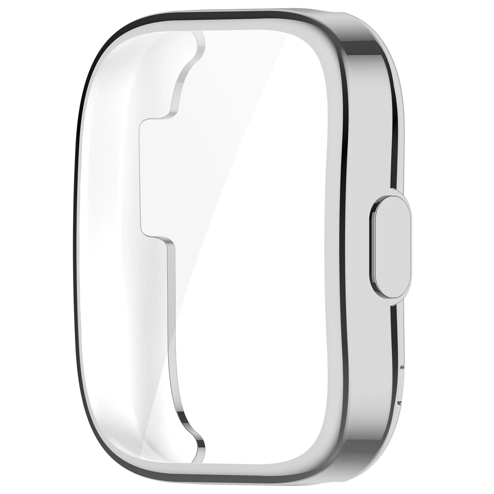 DL3 Mobilak Case Compatible with Amazfit Bip 5 (A2215) All-Around with Built-in Screen Protector Watch Soft TPU Shockproof Cover Slim Guard Thin Bumper Shell Protector for Amazfit Bip 5 - Silver