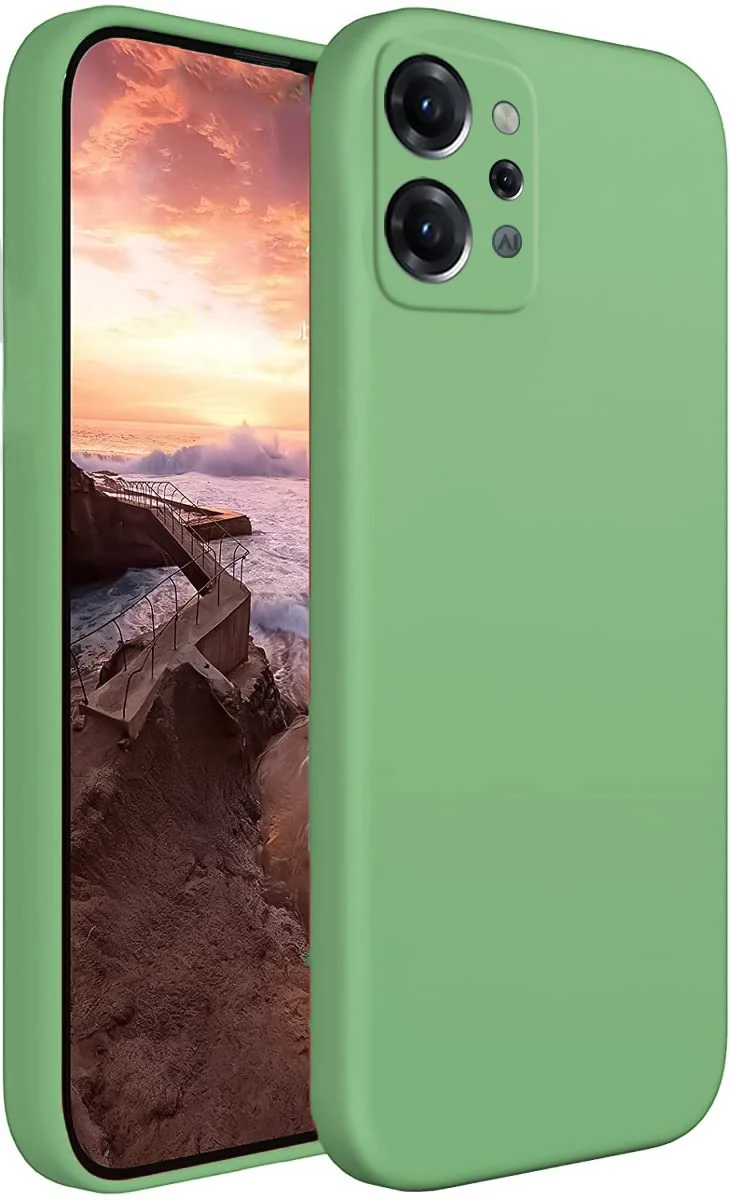 Dl3 Mobilak Realme C31 Case,Soft Flexible Silicone Gel Rubber Bumper Cover,Slim Fit Full Body Shockproof Protective Phone Case (Light Green)
