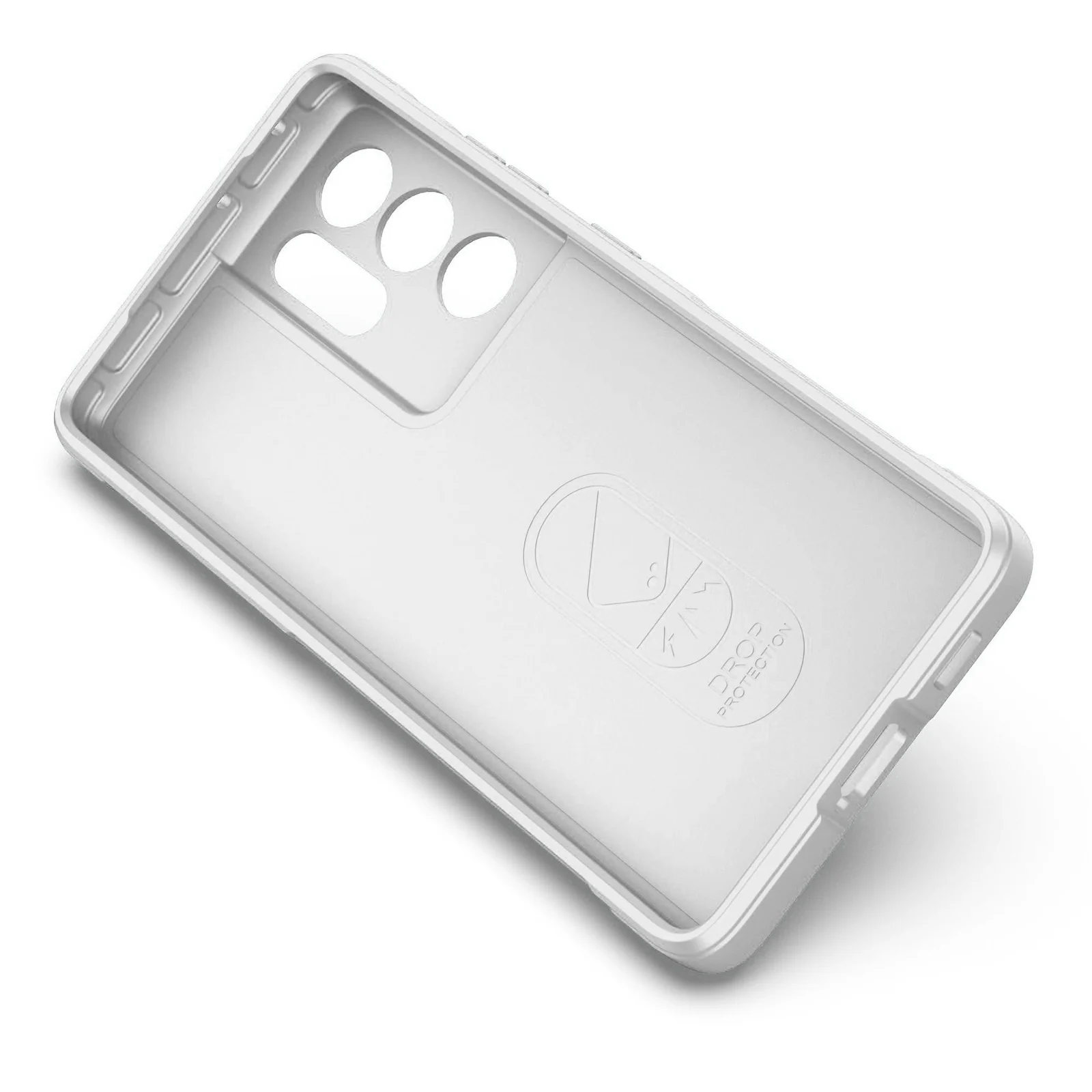 DL3 Mobilak Rugged Protective Case for Samsung Galaxy S21 Ultra, Camera protection, Shock-absorbing protection, Non-slip grip - White