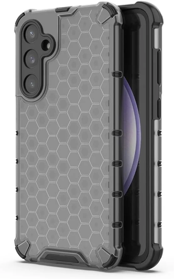DL3 Mobilak Clear PC and TPU Protective Case for Samsung Galaxy A35 5G with Shockproof Design - Black