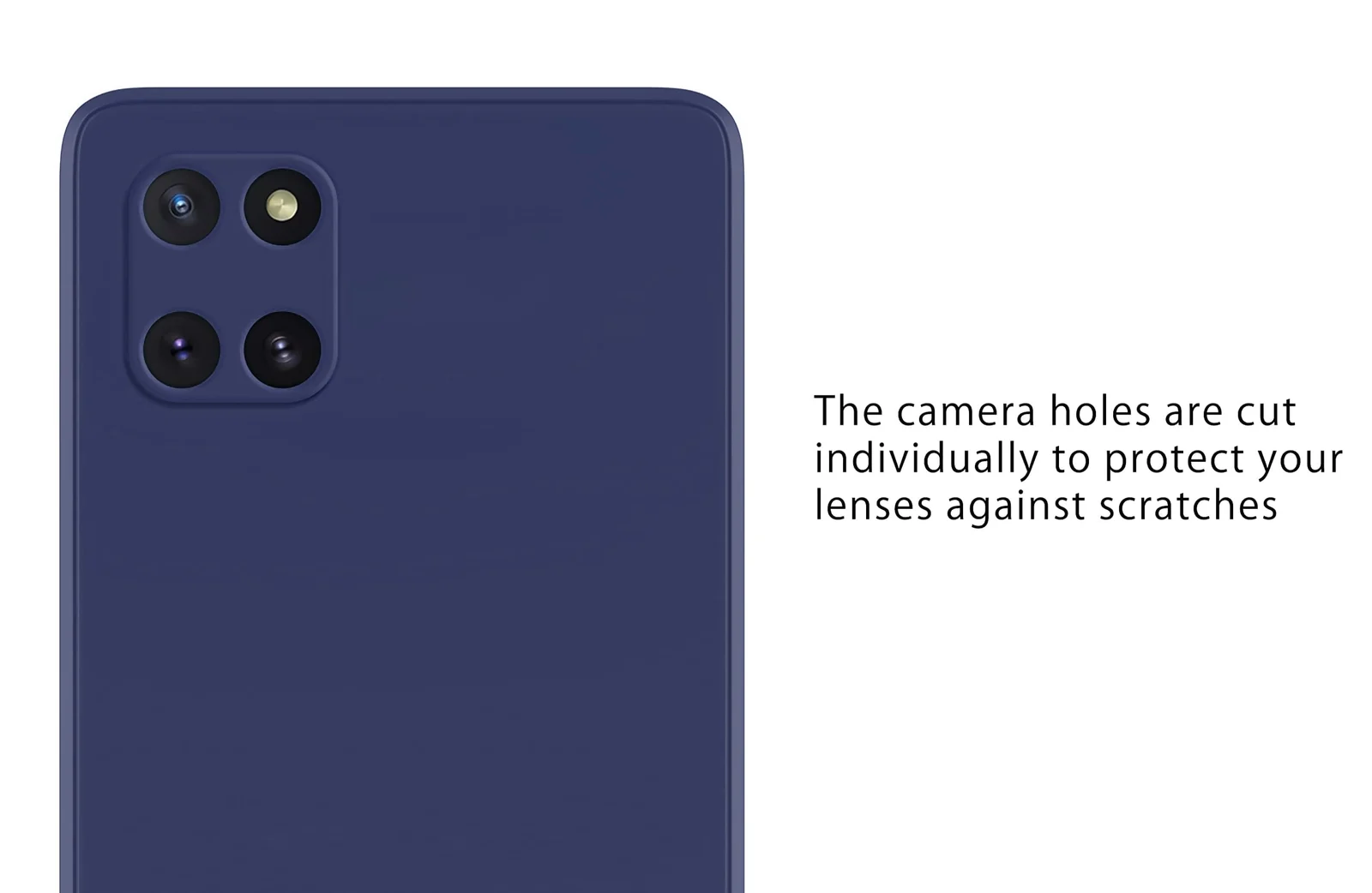 DL3 Mobilak Liquid Silicone Protective Case with Soft Microfiber Lining for Samsung Galaxy Note 10 Lite - Blue 2