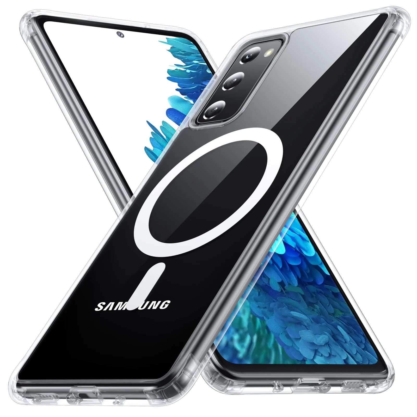 MOBIGON Slim Magnetic MagSafe-Compatible Phone Case for Samsung Galaxy S20 FE, Clear