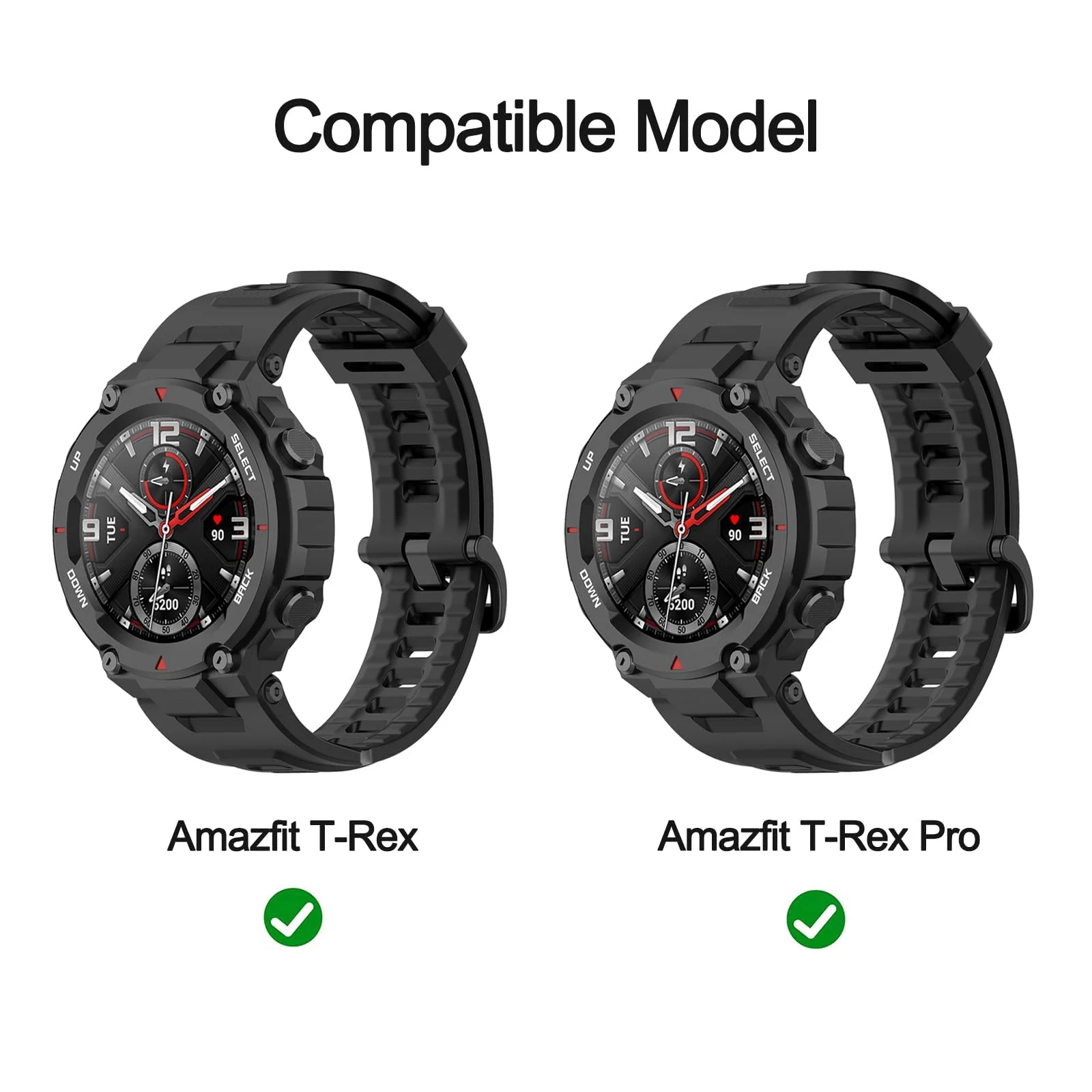DL3 Mobilak Band Compatible with Amazfit T-Rex/T-Rex Pro Band Soft Silicone Wristbands Replacement Bracelet for Amazfit T-Rex/T-Rex Pro Sport Strap Smart Watch Accessories-with Install Tools - Blue
