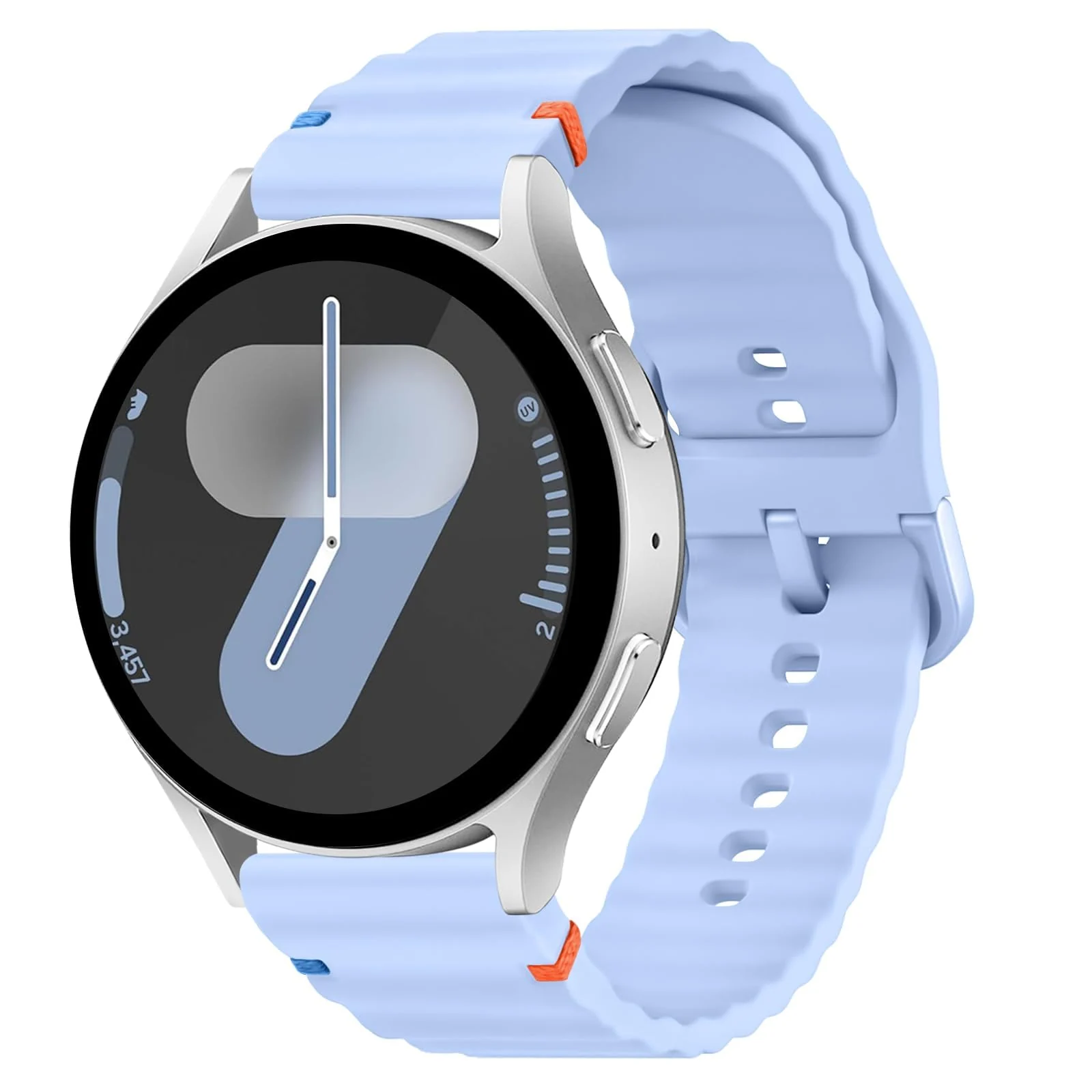 DL3 Mobilak Silicone Sport Band 22MM Strap For Xiaomi Redmi Watch 5 Actie/5 Lite/Samsung Galaxy Watch 3 45mm/Watch 46mm/Gear S3/Huawei watch GT5 GT4 GT3 GT2 GT 46MM/GT2E/GT3 Pro GT 5 Pro - Sky Blue