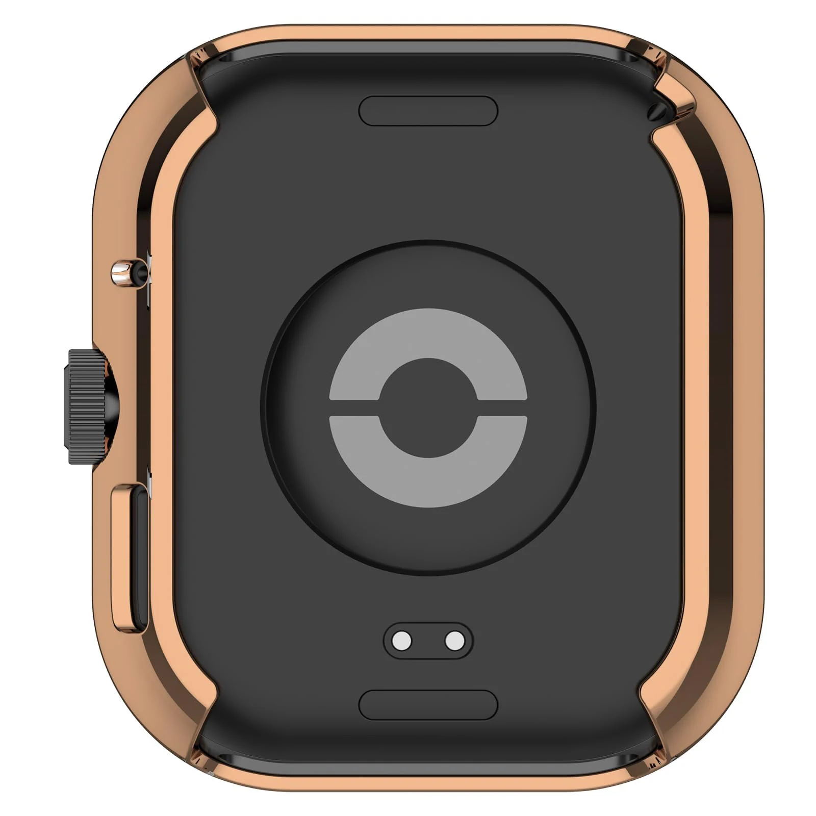 DL3 Mobilak Case Compatible with Xiaomi Redmi Watch 4 Case All-Around with Built-in Screen Protector Watch Soft TPU Shockproof Cover Slim Guard Thin Bumper Shell Protector - Rose Gold