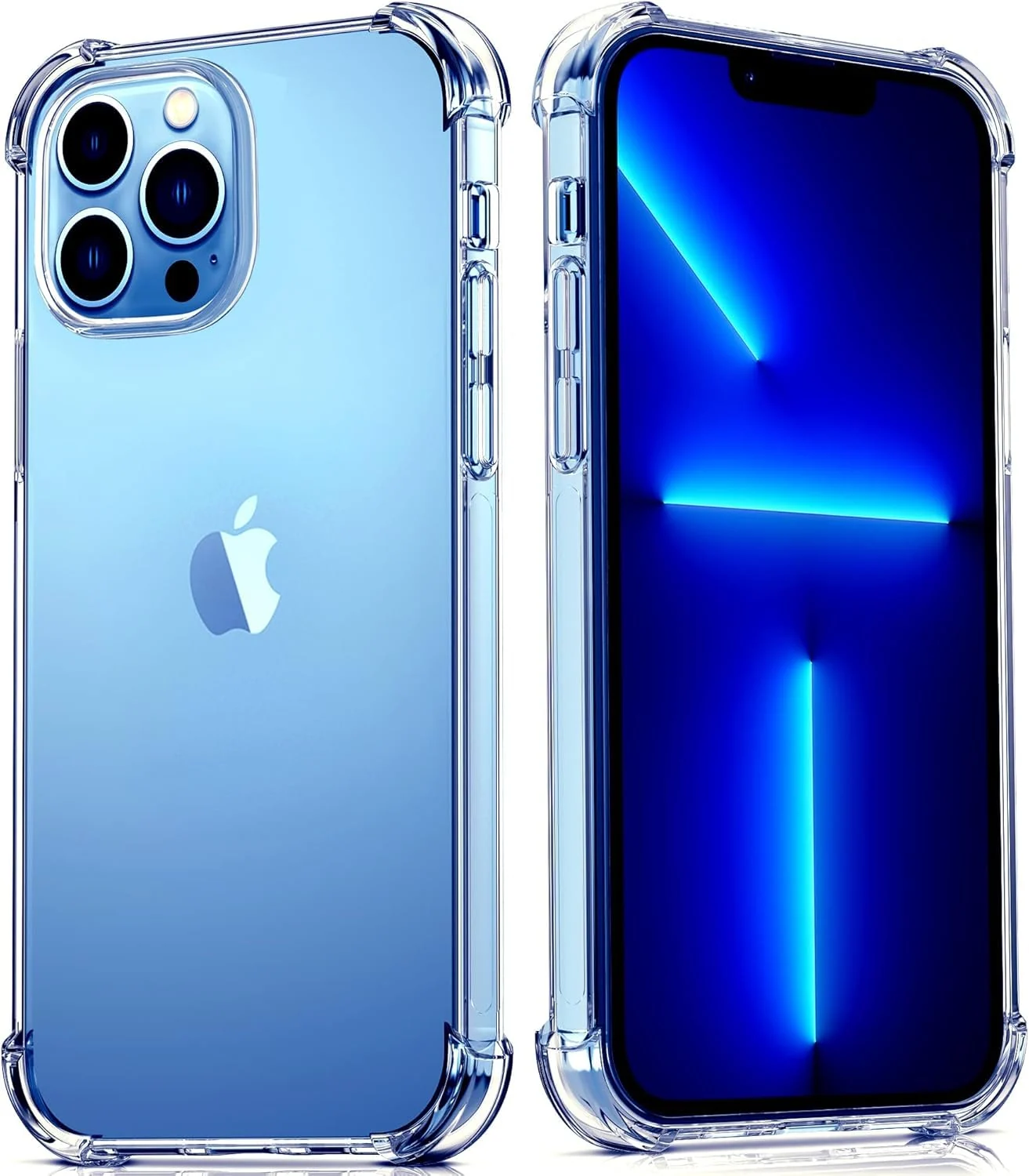 DL3 Mobilak Clear TPU Case for iPhone 13 Pro Max, Camera protection, Shock-absorbing protection, Non-slip grip - Clear