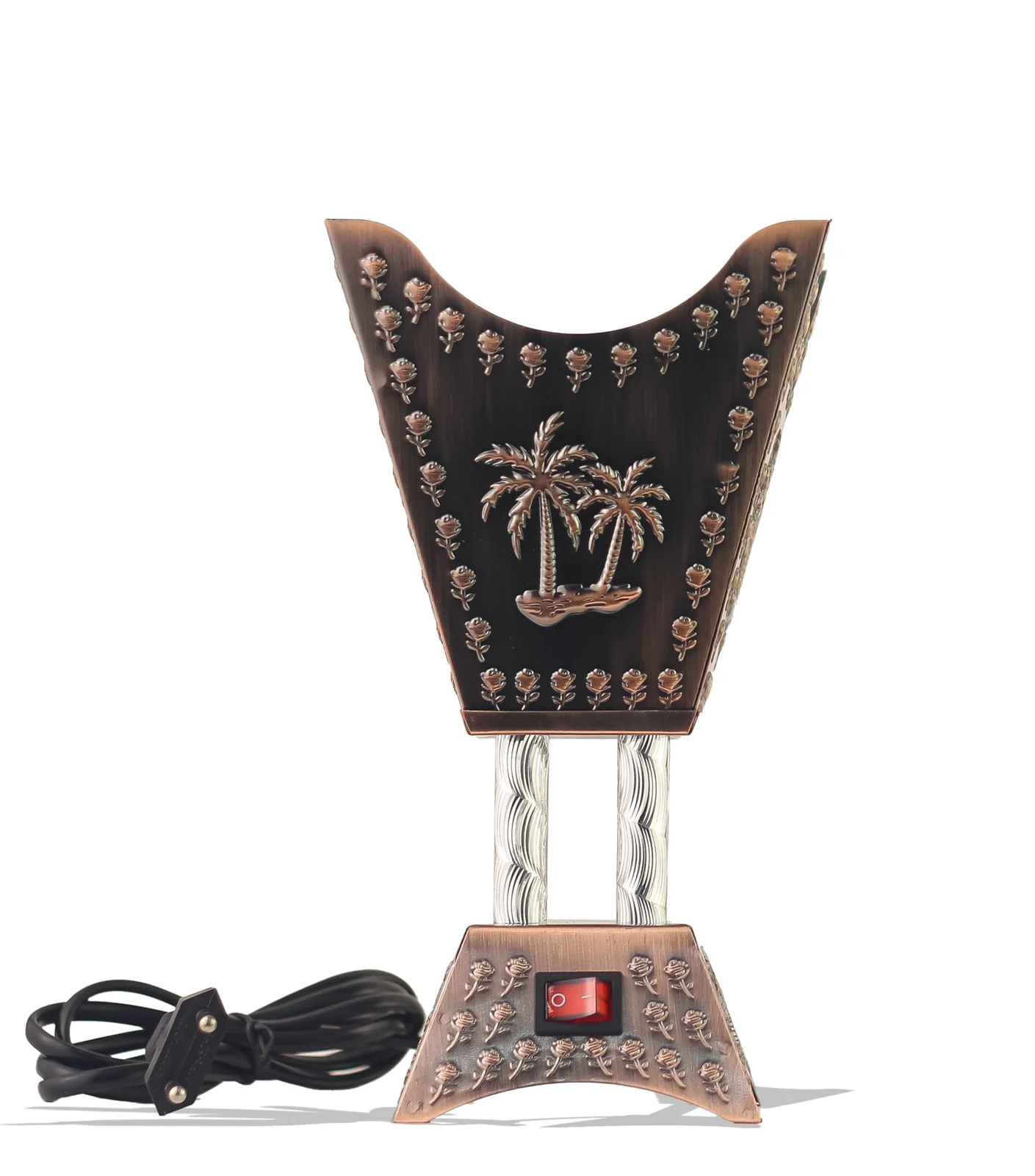 Mobigon Arabian Electric Incense Burners metal Vintage Arabic Burner, Middle Eastern Incense Holder- Electric Incense Burner Bakhoor Suitable For Arabian Oud, Home, Hotel Decor - Style 50