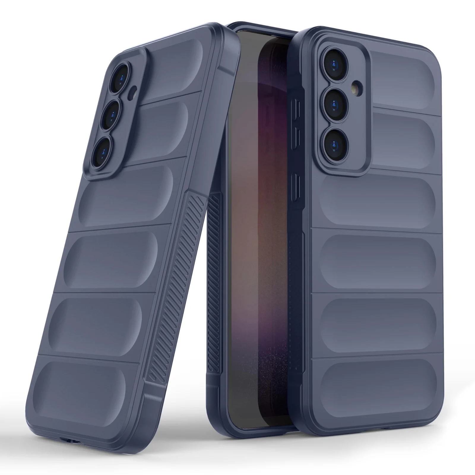DL3 Mobilak Silicone Case for Samsung Galaxy A55 Heavy Duty Protective [Slim Fit] Shockproof Soft Flexible Protective Design Shock-Absorption TPU Cover With Camera Protection