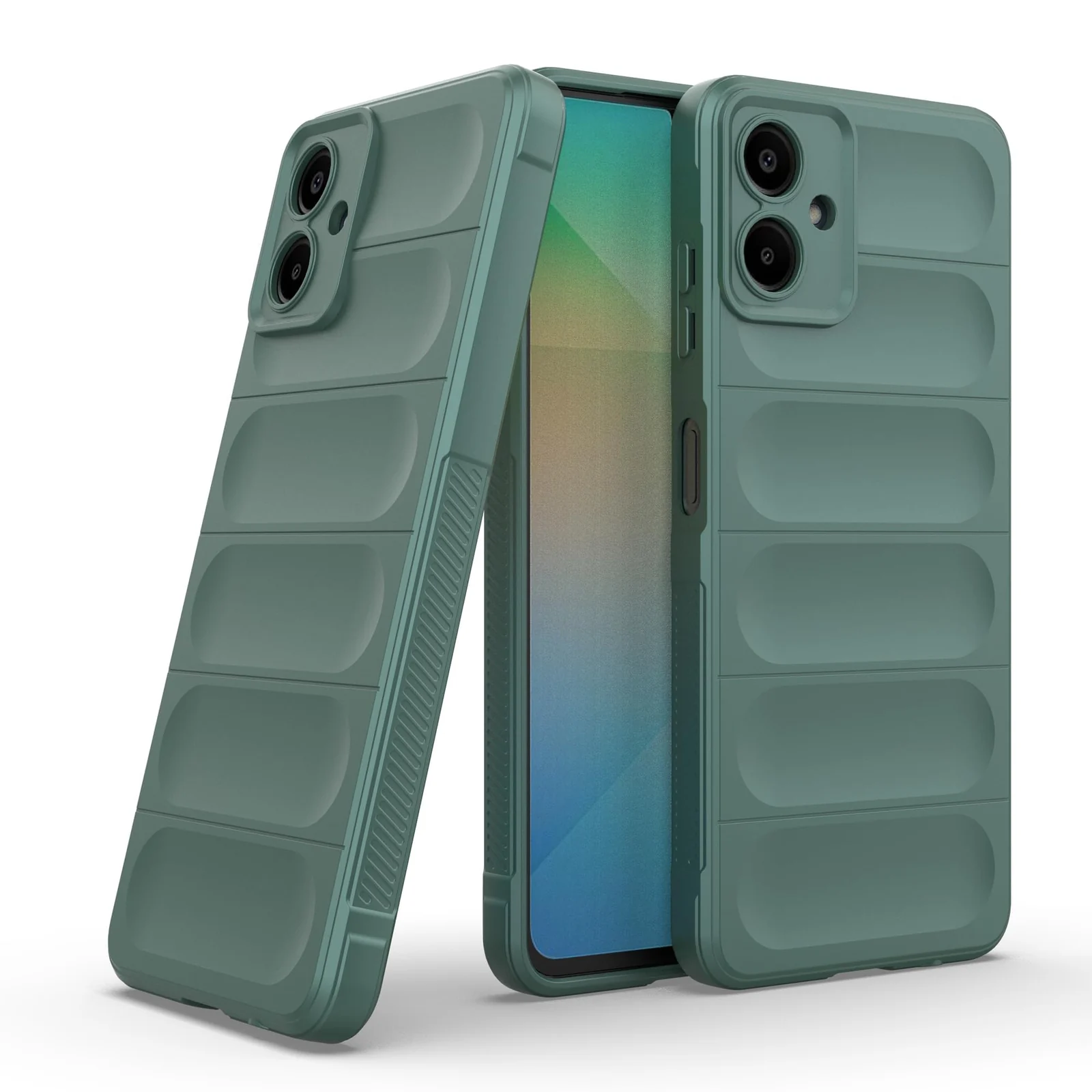 DL3 Mobilak Flexible Silicone and TPU Protective Case with Camera Protection for Samsung Galaxy A06 - Green