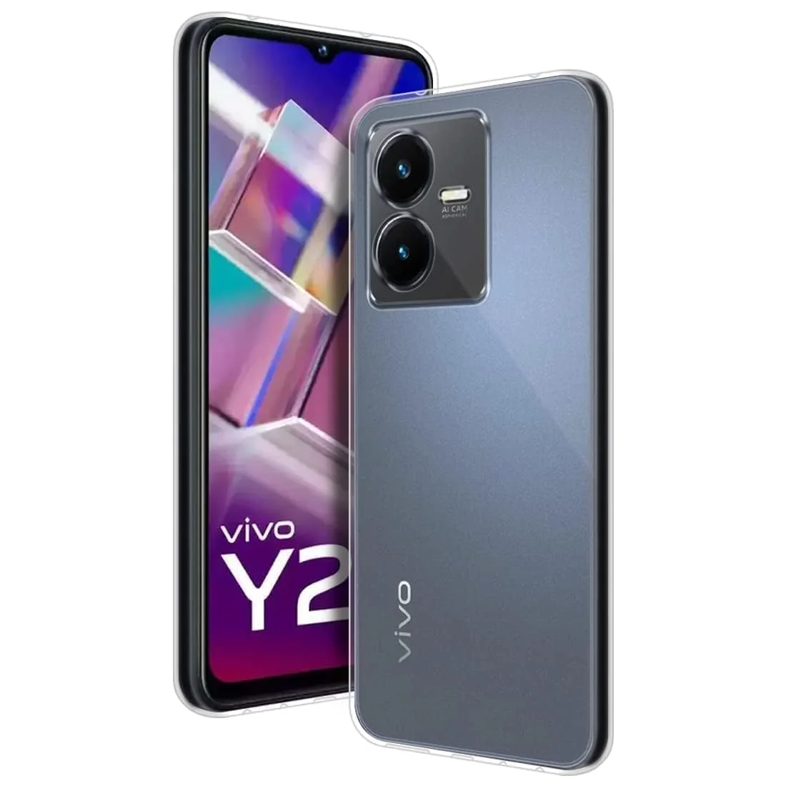 DL3 Mobilak Case Compatible with vivo Y22 / vivo Y22S Case Crystal Soft TPU Gel Case Flexible Silicone Anti-Scratch Camera Protection TPU Cover - Clear
