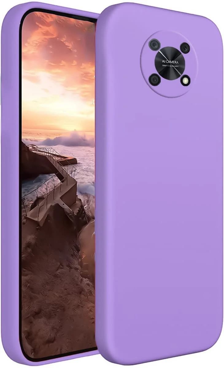 Dl3 Mobilak Huawei nova Y90 Case,Soft Flexible Silicone Gel Rubber Bumper Cover,Slim Fit Full Body Shockproof Protective Phone Case (Red)