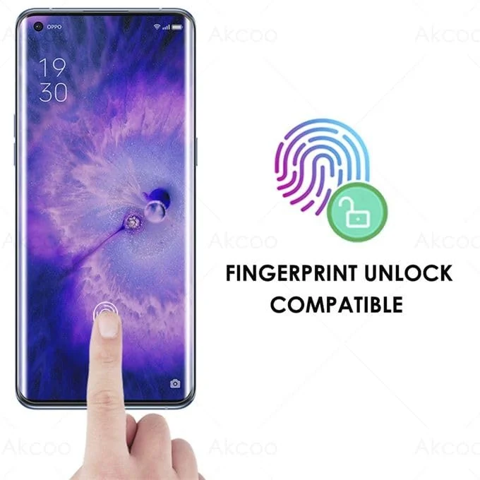 DL3 Mobilak OPPO Find X5 Pro 5G Screen Protector [Liquid UV Tempered Glass] Full Screen adhesive [Sensitive Touch][Fingerprint Sensor Compatible] HD - Clear