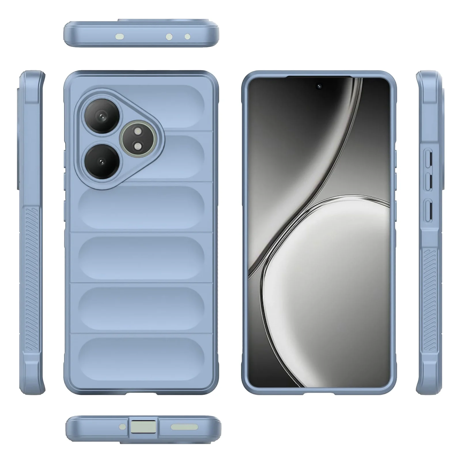 DL3 Mobilak Flexible Silicone and TPU Protective Case with Camera Protection for realme GT6 / GT Neo6 / GT Neo 6 SE / GT 6T - Baby Blue