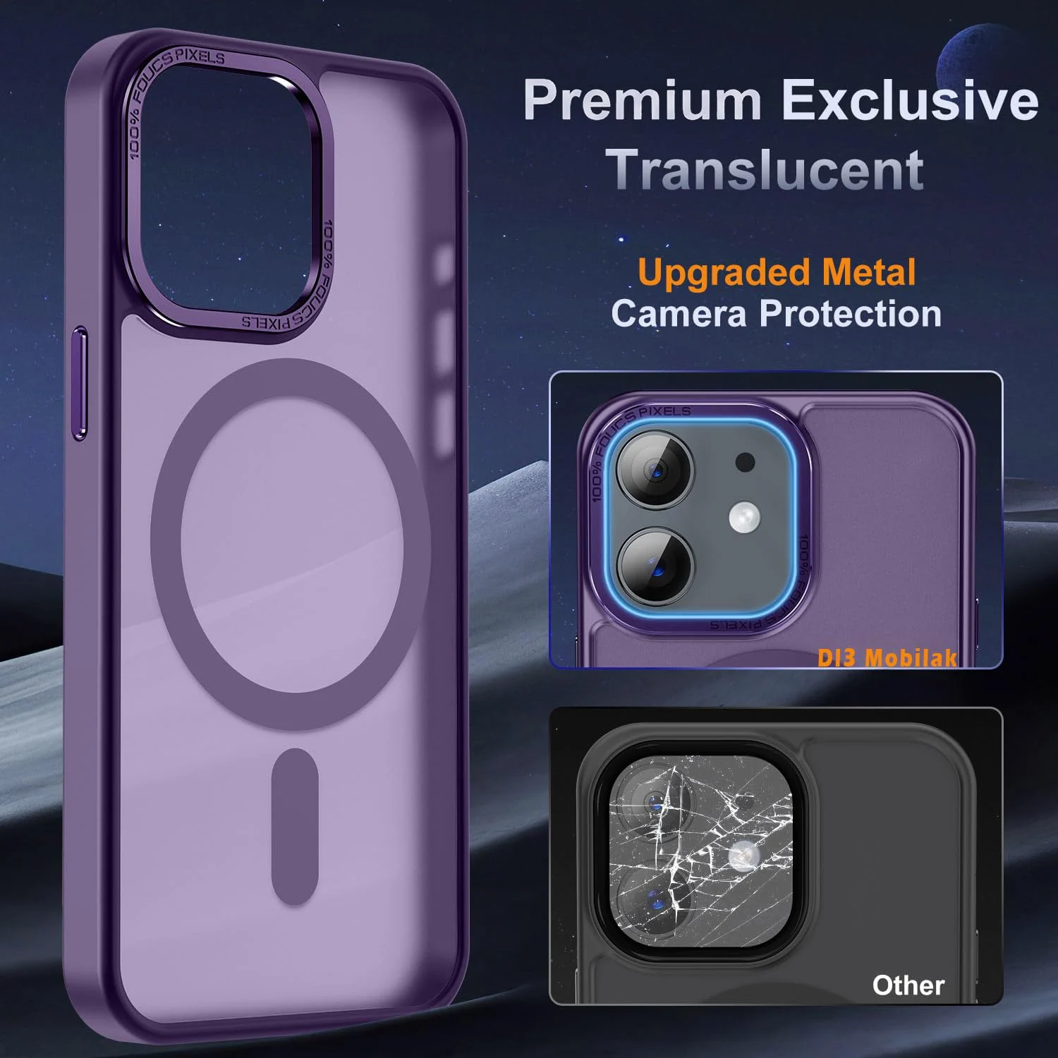 DL3 MOBILAK Protective Phone Case for Apple iPhone 11 - Purple