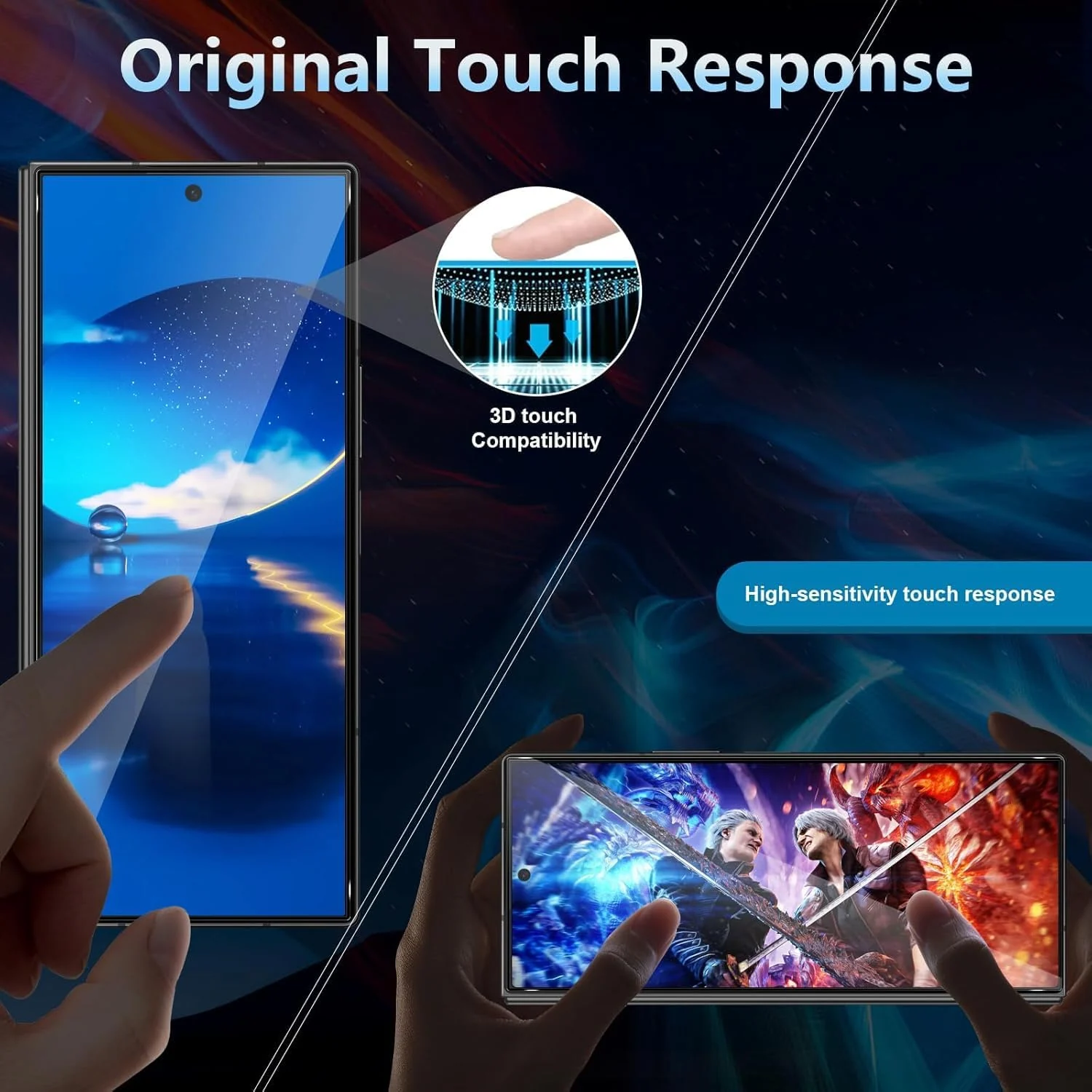 DL3 Mobilak Screen Protector for Samsung Galaxy Z fold 6, Tempered Glass Screen Saver Premium HD Protective, Scratch Resistant, NO-Bubble, 9H Hardness, Full Coverage Film - Clear