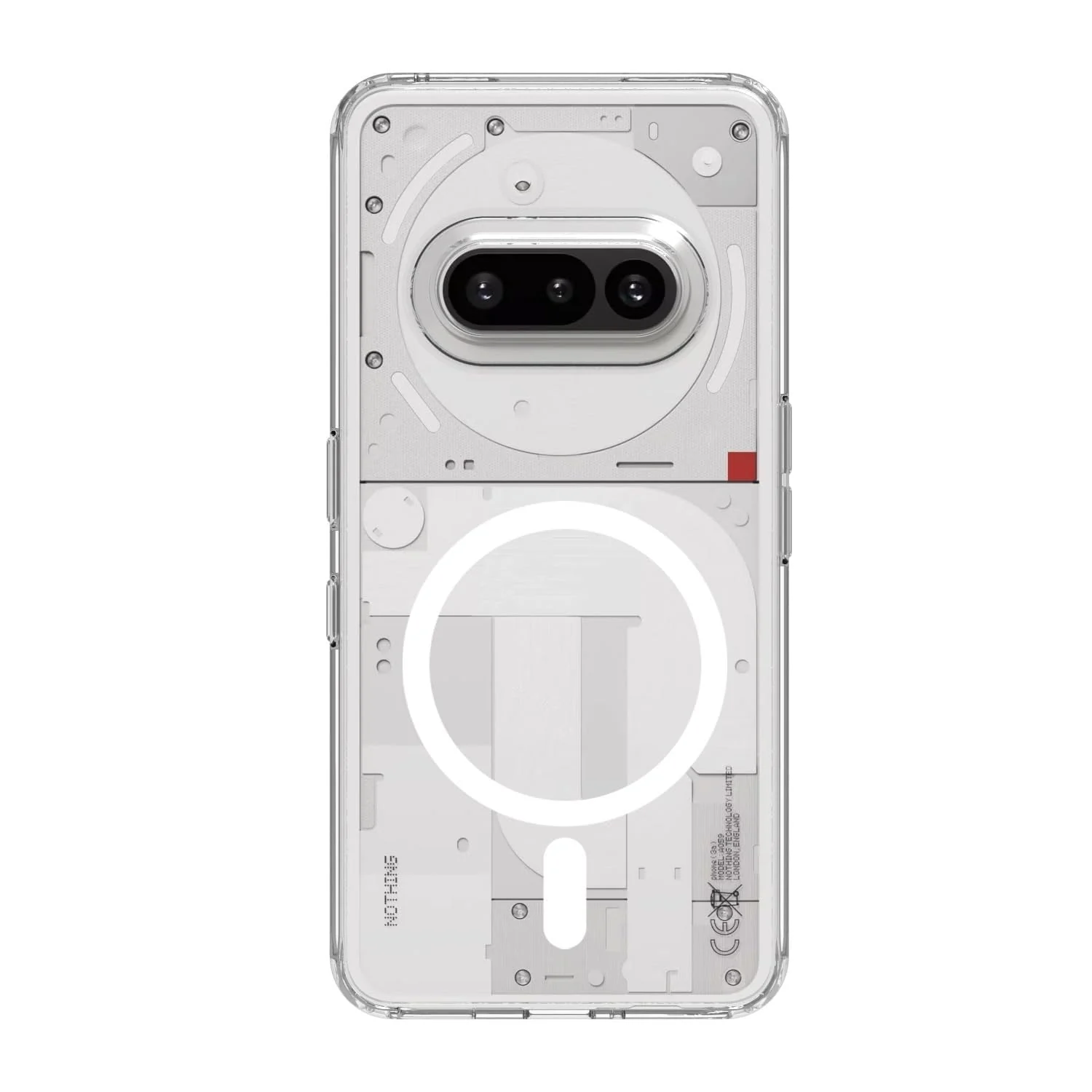 DL3 Mobilak for Nothing Phone 3A Case [Compatible with MagSafe] [Strong Magnet] [Non-Yellowing] Magnetic Slim Thin Bumper Phone Cover, Lightweight, and Durable - Clear