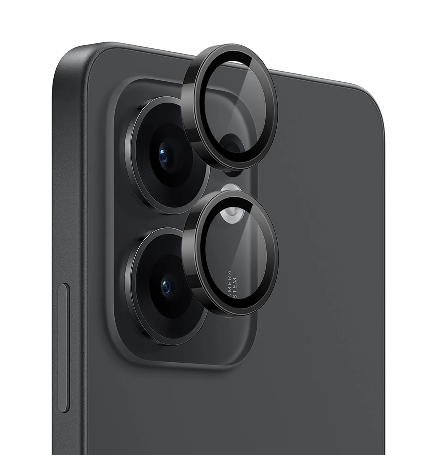 DL3 Mobilak Camera Lens Protector for OPPO Reno 13F / 13 FS Accessories, 9H Tempered Glass Metal Individual Ring Camera Cover Screen Protector, Case Friendly, Anti Scratch