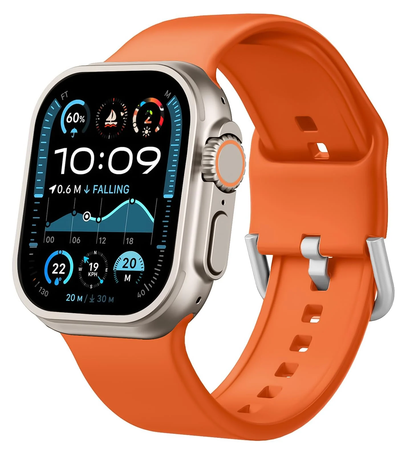 Apple Watch Ultra 49MM 46MM 45MM 44MM 42MM — DL3 Mobilak Sport Band For Apple Watch Ultra 49mm 46mm 45mm 44mm 42mm, Soft Silicone Wristband Replacement Strap with Classic Clasp for iWatch Series 11 10 9 8 7 6 5 4 SE SE2 Ultra 3 2 1 for Women Men