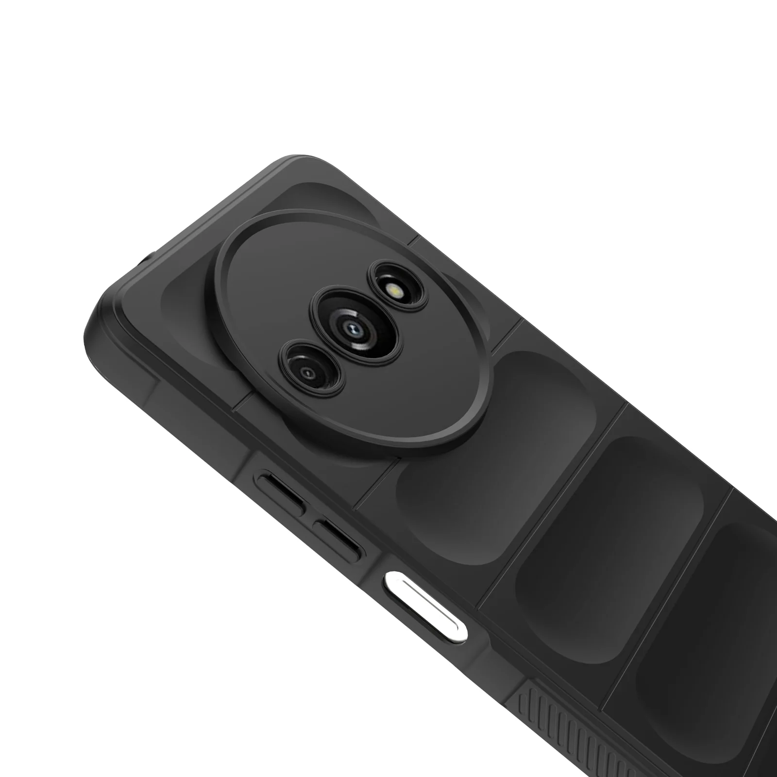 DL3 Mobilak Soft Silicone Protective Case for Xiaomi Redmi A3 with Camera Protection and Shockproof Design - Black