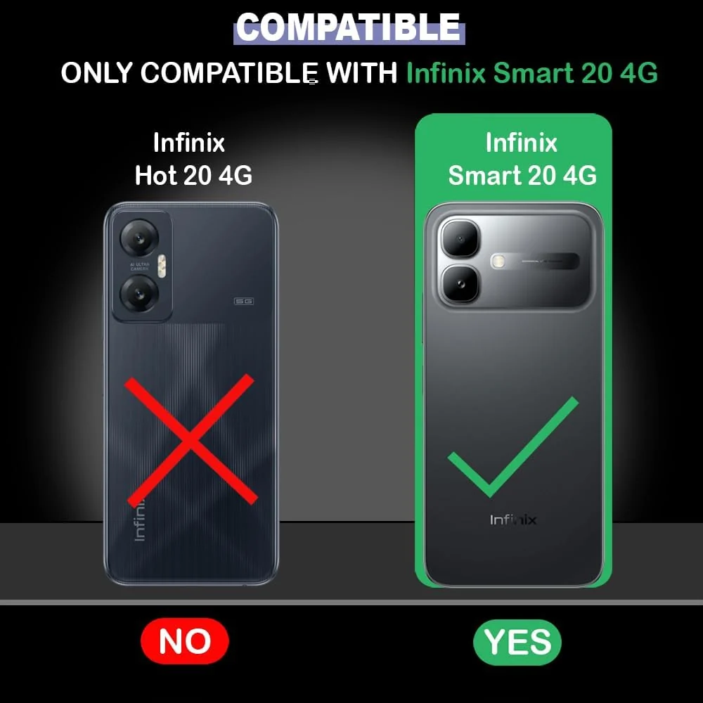 Mobigon Case Compatible with Infinix Smart 20, Case Crystal Soft TPU Gel Case Flexible Silicone Anti-Scratch Camera Protection TPU Cover - Clear