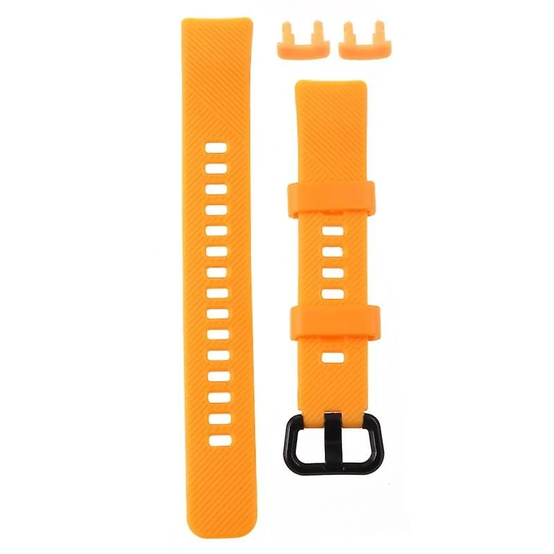 DL3 Mobilak Compatible for Honor Band 5/Honor Band 4 Strap, Soft Silicone Sport Wristband Adjustable Accessory Bracelet Replacement Band for Honor Band 5/Band 4 (A. ) - A.Orange