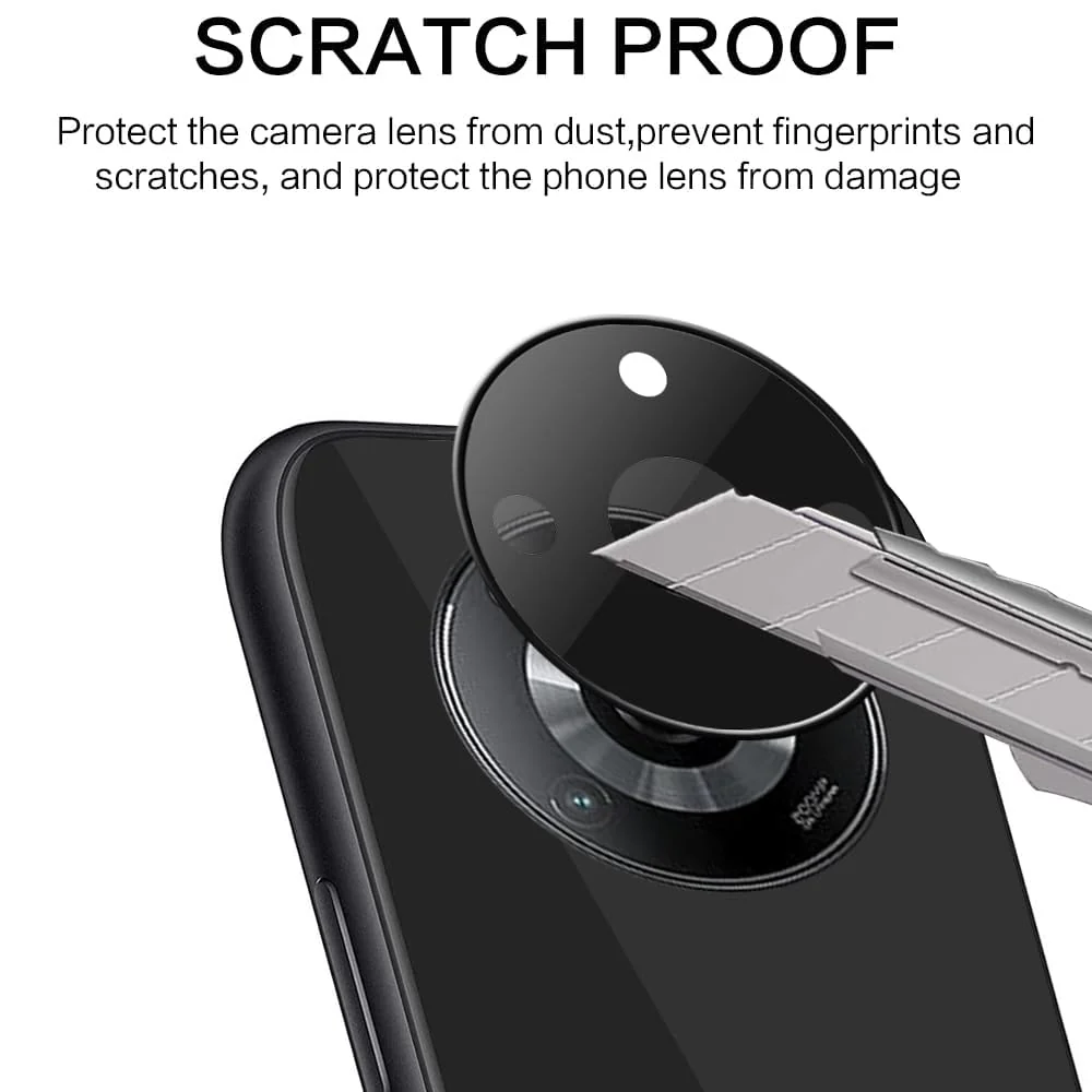 DL3 Mobilak realme 11 Pro & realme 11 Pro+ Plus 5G Camera Protector Tempered Glass Screen Protector HD [Full Coverage][Anti-Scratch] Drop Protection Ultra Clear/Thin Lens Protector Case - Black