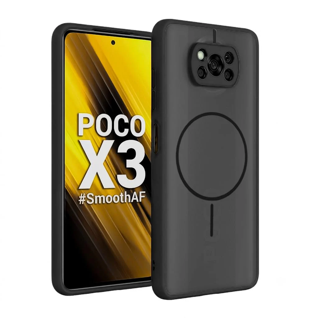 DL3 Mobilak Case For Xiaomi Redmi 10 4G/Redmi 10 2022 Translucent Matte PC Back & Soft TPU Edge, [Not Compatible with MagSafe] Anti-Scratch Shockproof Cover with Full Camera Protection - Black