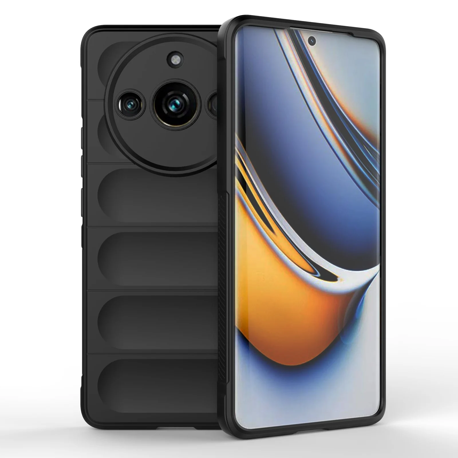 DL3 Mobilak Rugged Protective Case for realme 11 Pro / realme 11 Pro + Plus 5G, Camera protection, Shock-absorbing protection, Non-slip grip - Black