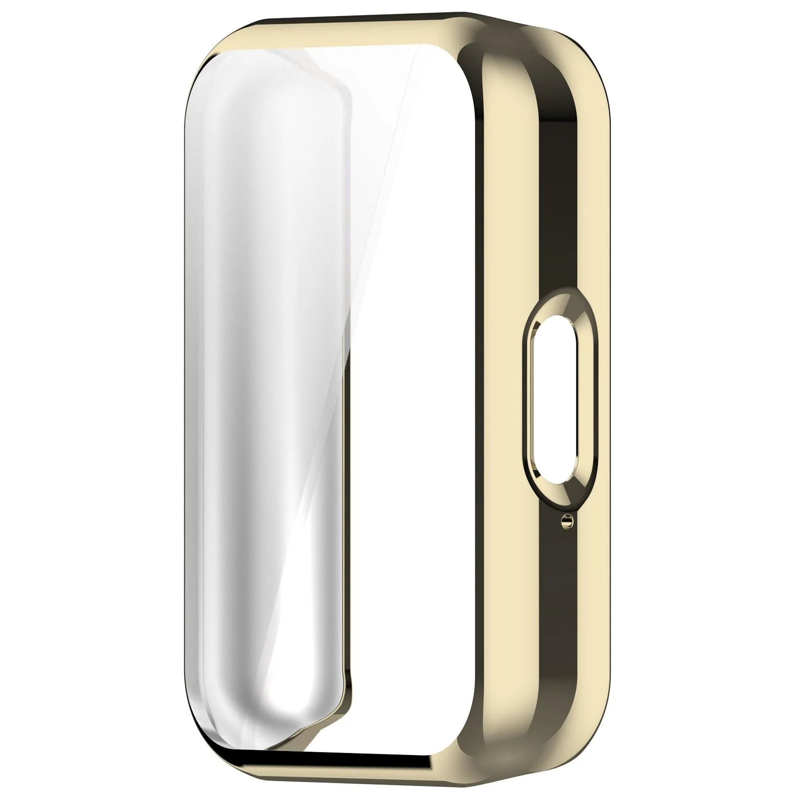 DL3 Mobilak Case Compatible with Samsung Galaxy Fit 3 Case All-Around with Built-in Screen Protector Watch Soft TPU Shockproof Cover Slim Guard Thin Bumper Shell Protector - Gold